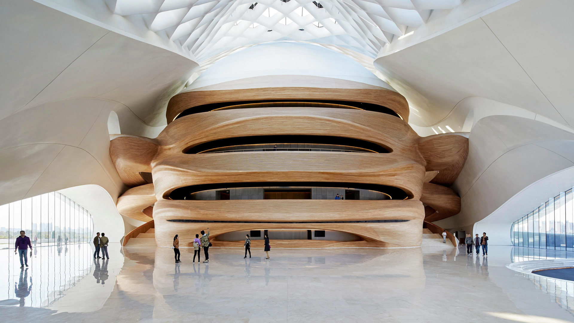 1080P, Harbin, China, Opera house, HD Wallpaper