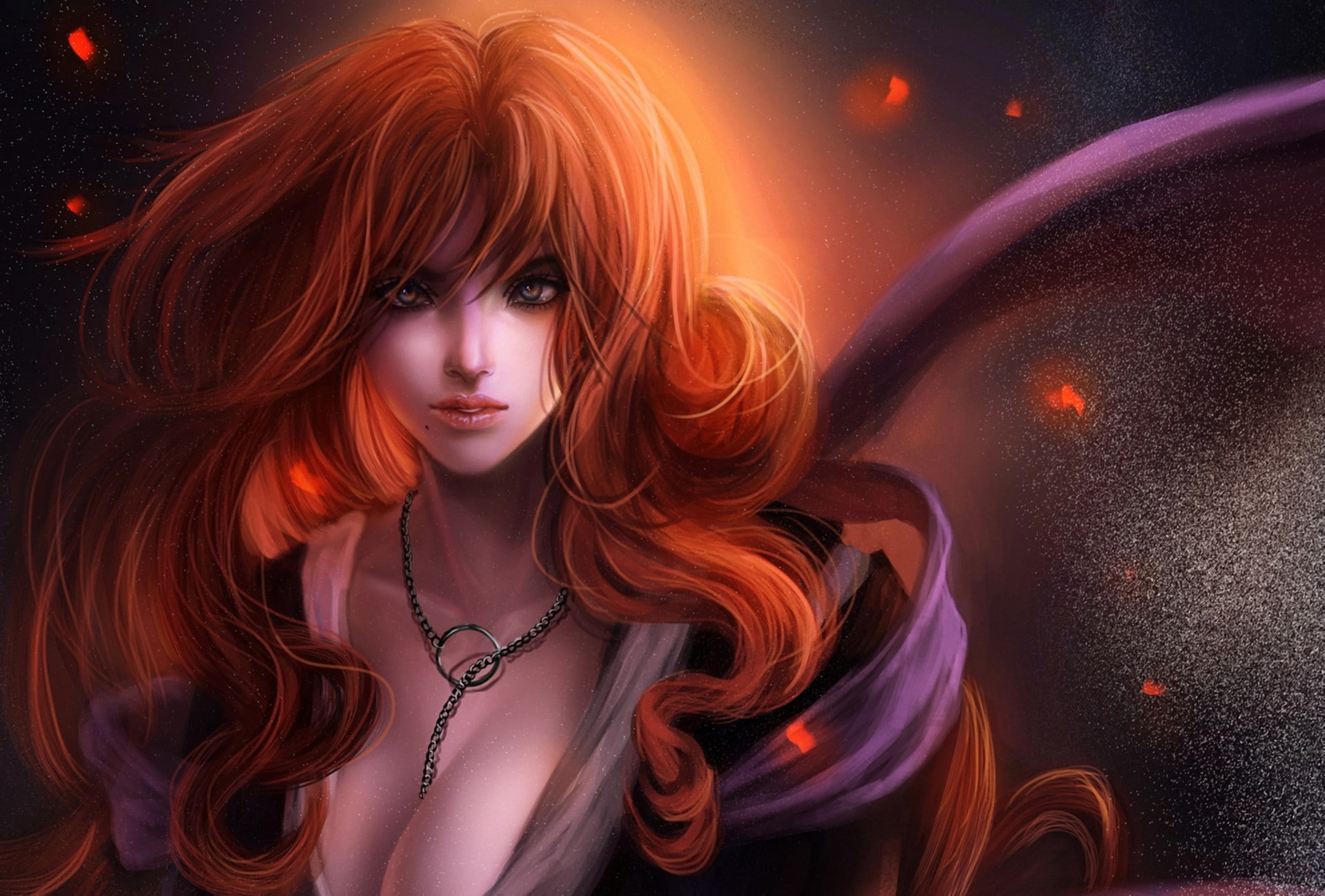 redhead, Matsumoto Rangiku, Bleach, 1080P, HD Wallpaper