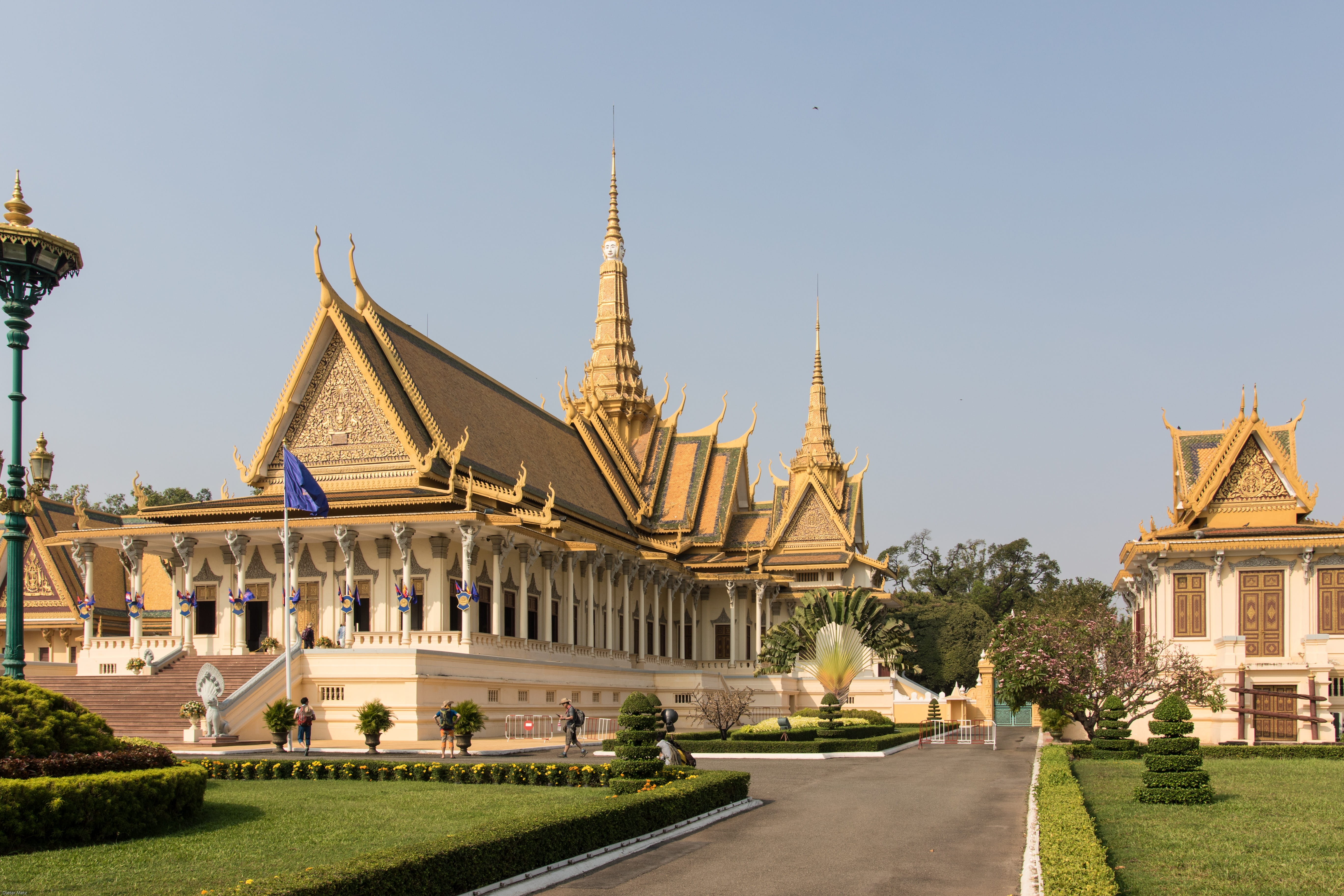 travel destinations, Asia, travel, built structure, places of interest, history, white, 5K, tower, Cambodia, tourism, palace, Royal Palace, spirituality, HD Wallpaper