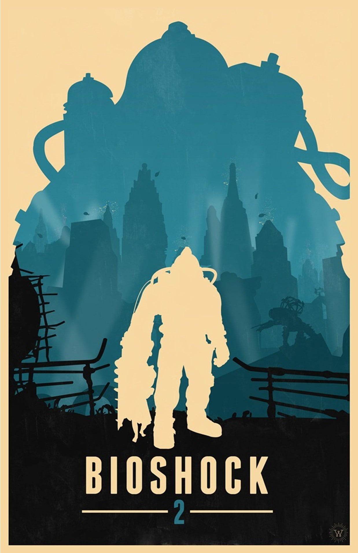 communication, mid adult men, BioShock 2, business person, video games, digital composite, building exterior, sky, people, men, silhouette, males, 720P, Phone HD Wallpaper