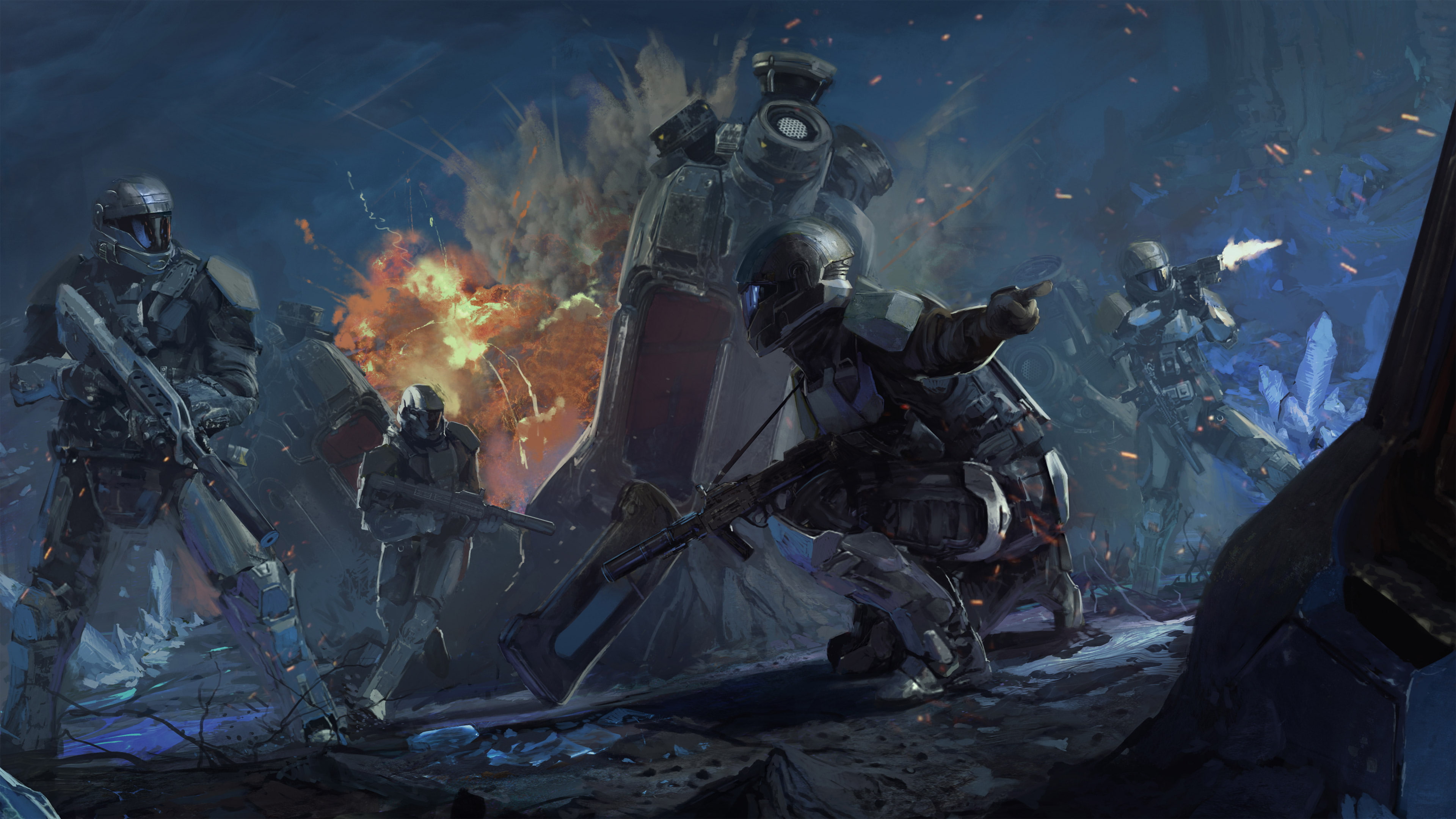 4K, wars, operation, engagement, spearbreaker, halo, HD Wallpaper