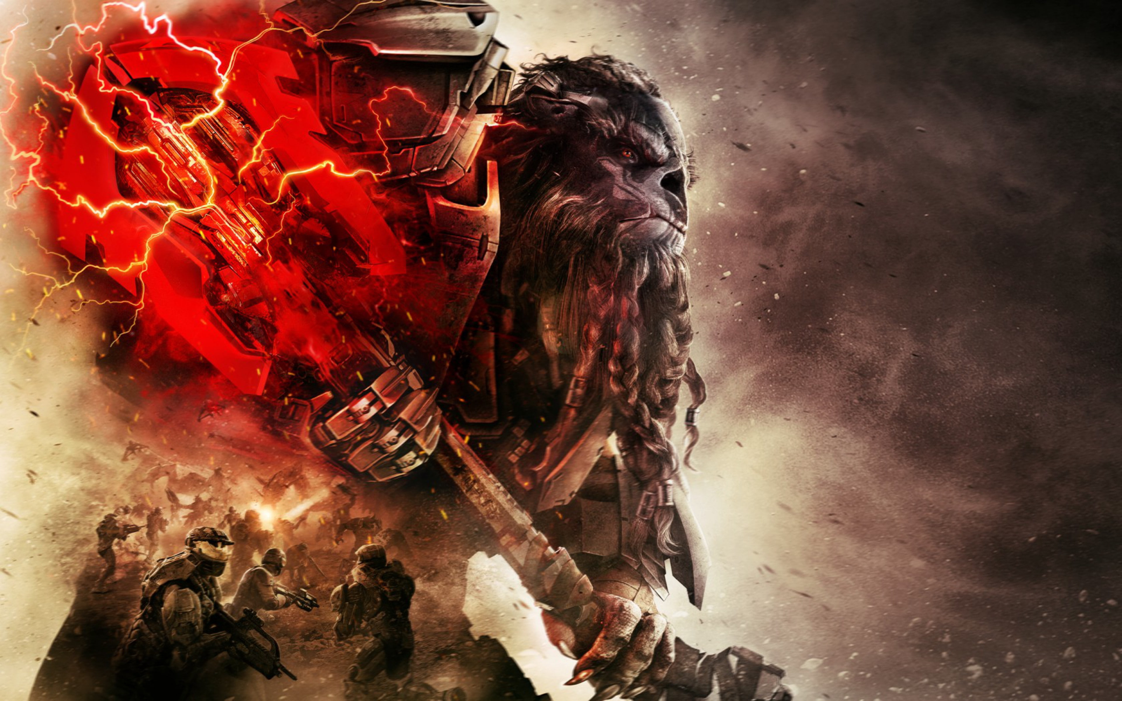 art, Download 3840x2400 halo wars 2, 4K, halo backgrounds, halo wars 2, microsoft studios, HD Wallpaper