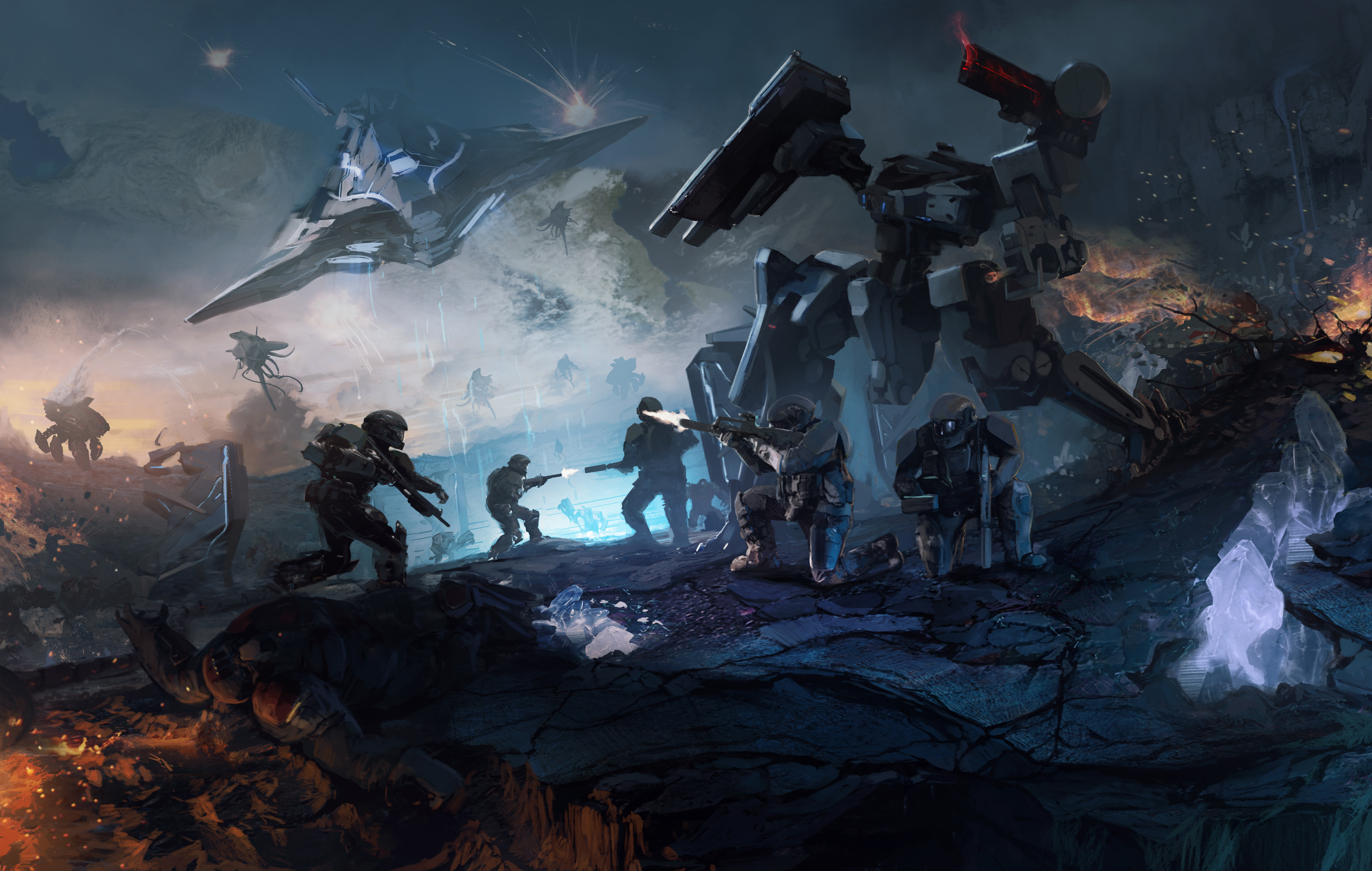 5K, halo, 5K, game, Halo Wars 2, screensaver, Operation: Spearbreaker, DLC, HD Wallpaper