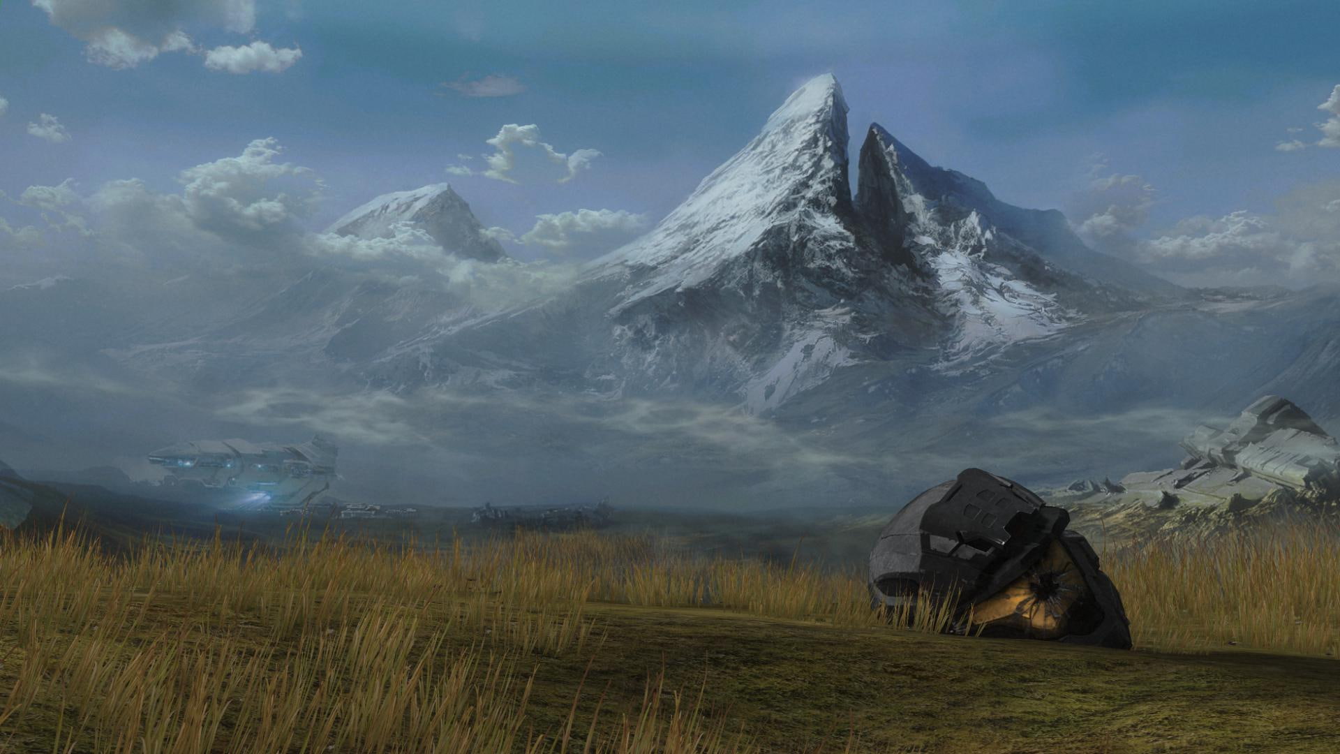 video games, dead, 1080P, halo, helmet, death, hd, HD Wallpaper