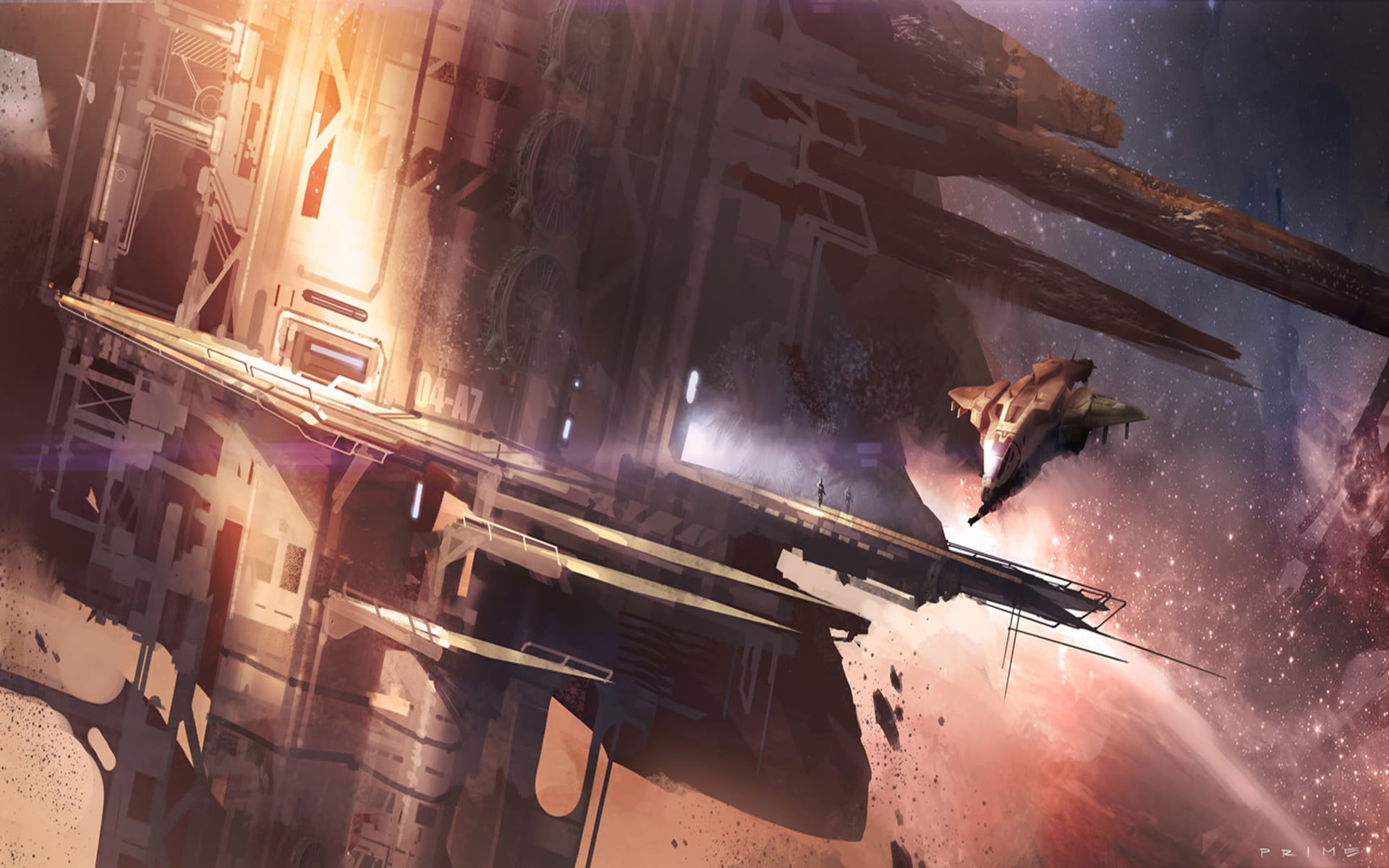 Reach, Halo, 1080P, ship, planet, station, HD Wallpaper