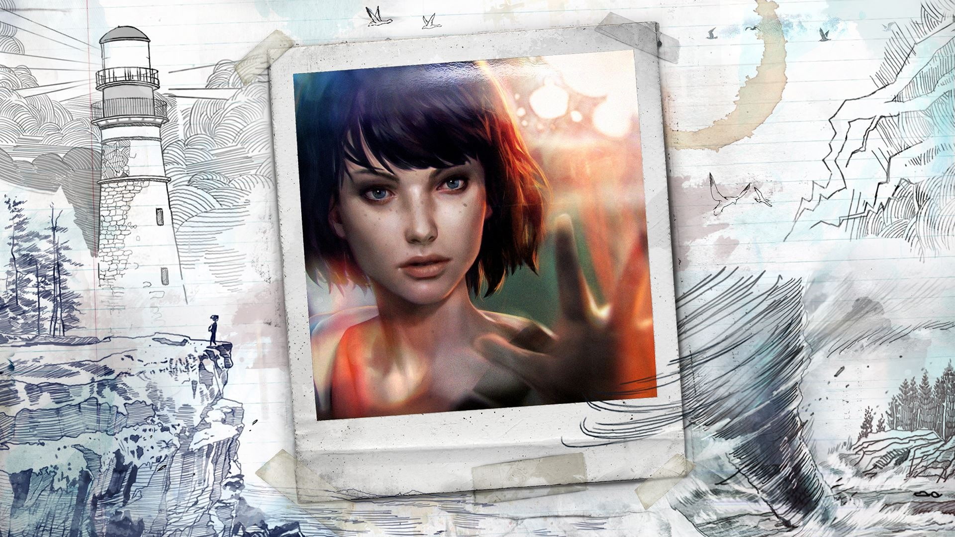 Scotch, lighthouse, Life Is Strange, girl, figure, Square Enix, Maxi, 1080P, photo, Maxine Caulfield, DONTNOD, Caulfield, birds, HD Wallpaper