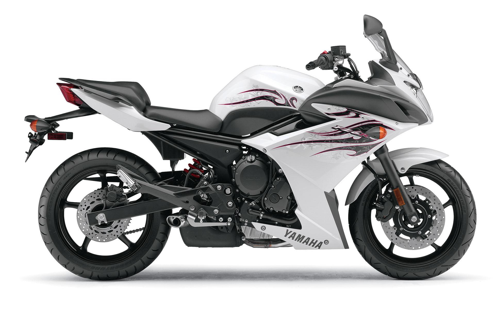 fz6r, white, yzf, bikes and motorcycles, 1080P, gray, yamaha, fzr, HD Wallpaper