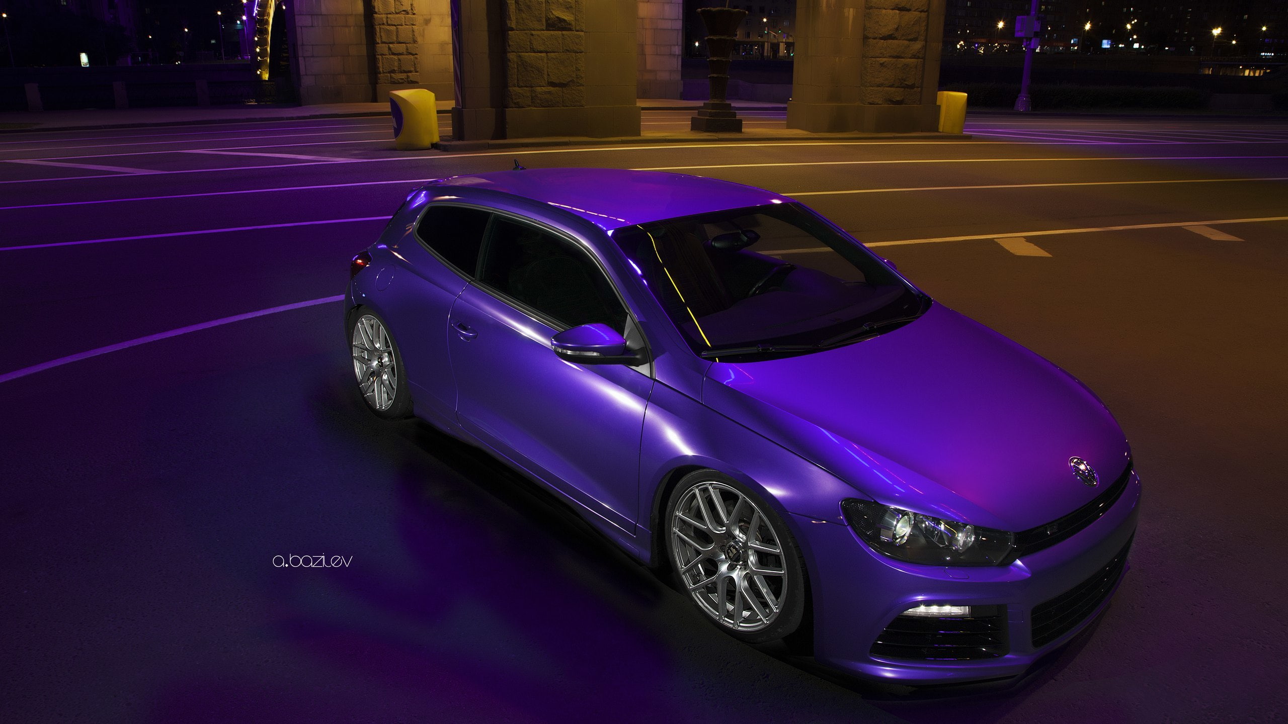 auto, 2K, Volkswagen, purple, Alexander Bazilev, Alex Bazilev, photographer, Alexander Bazylev, photography, machine, HD Wallpaper