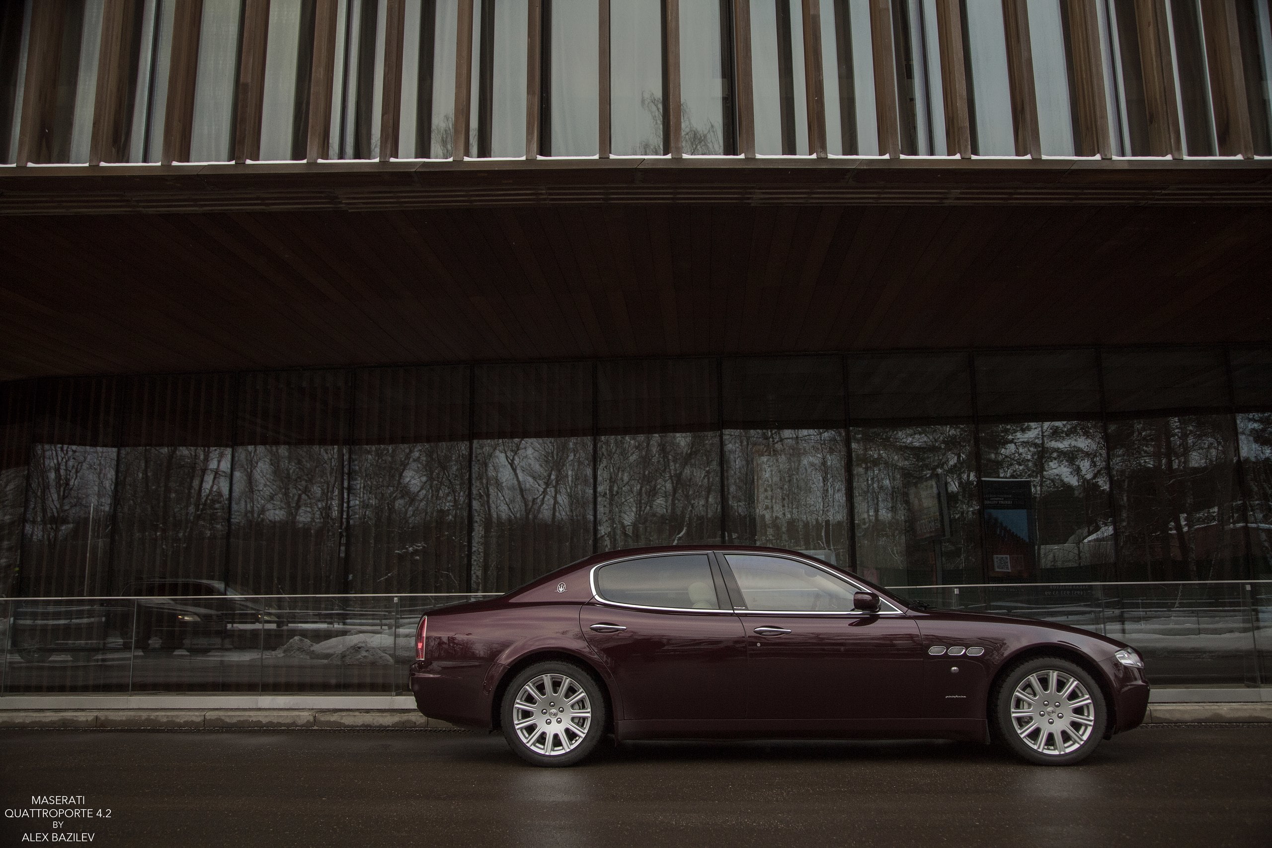 photography, Alexander Bazylev, 2K, Alex Bazilev, machine, Maserati, Quattroporte, side, photographer, Alexander Bazilev, auto, HD Wallpaper