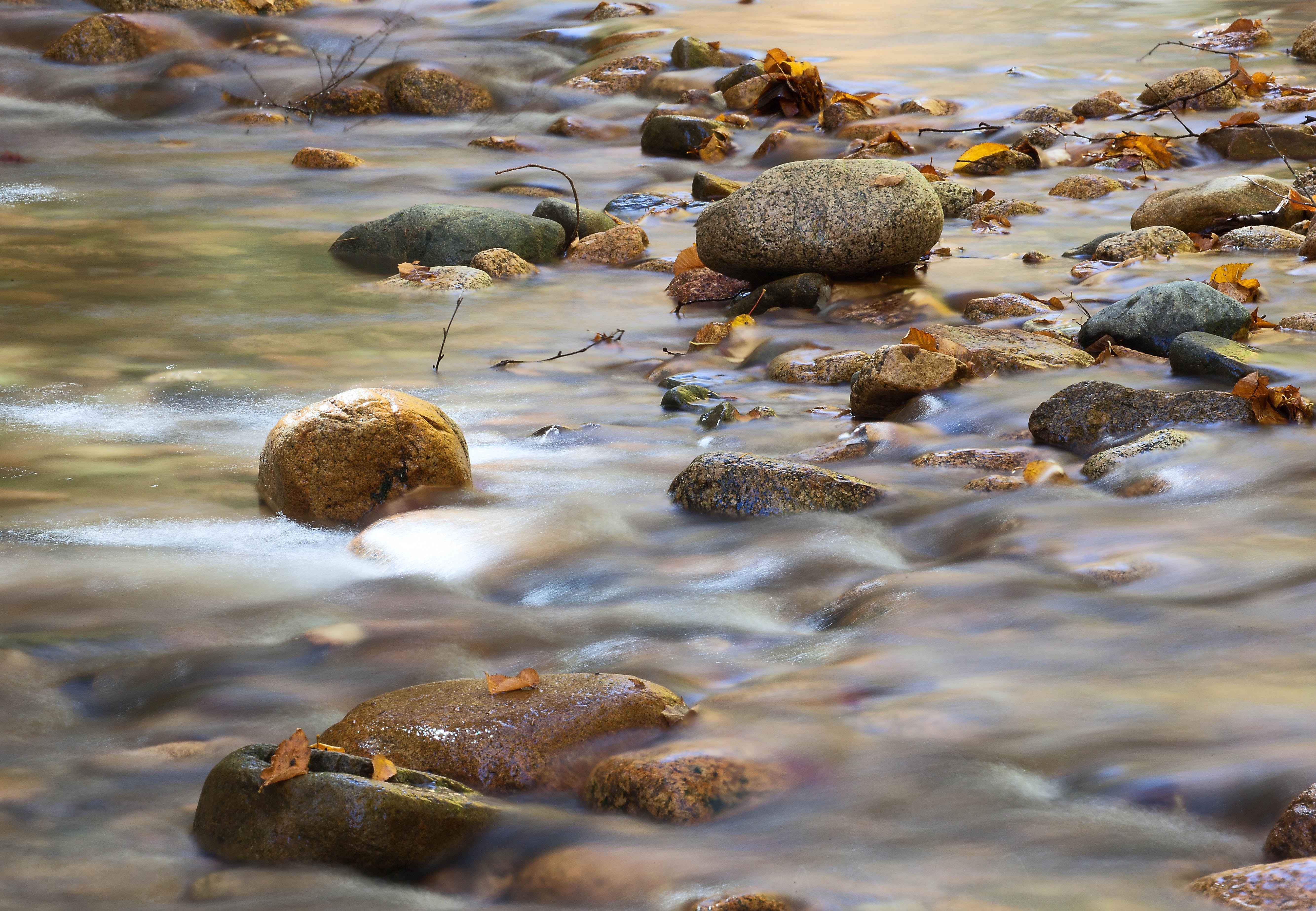 river, Falls, Creek, stones, White Mountains, outdoors, water, 5K, nature, stream, New Hampshire, brook, rock - Object, HD Wallpaper