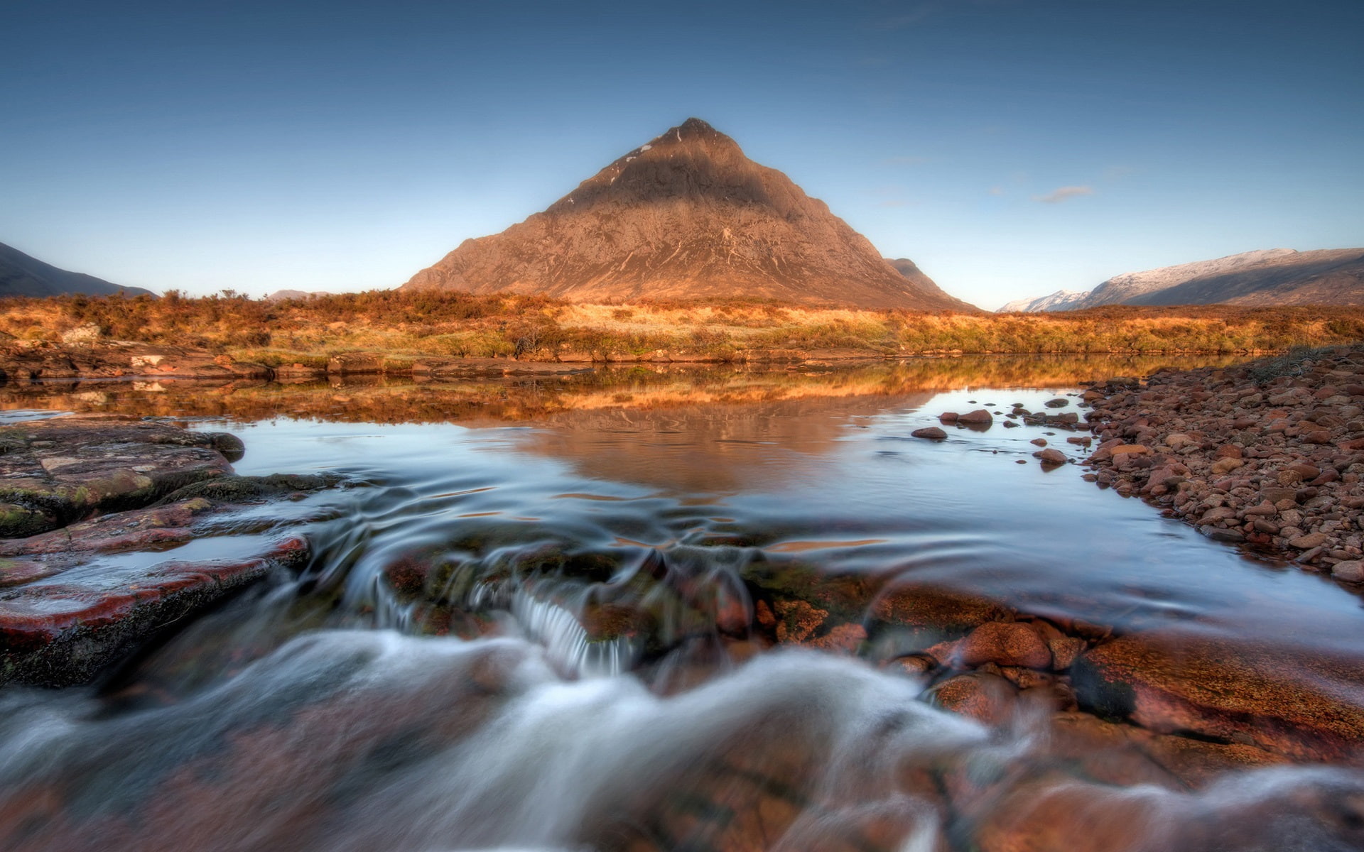 1080P, River, Stream, Mountain, Scotland, HD Wallpaper