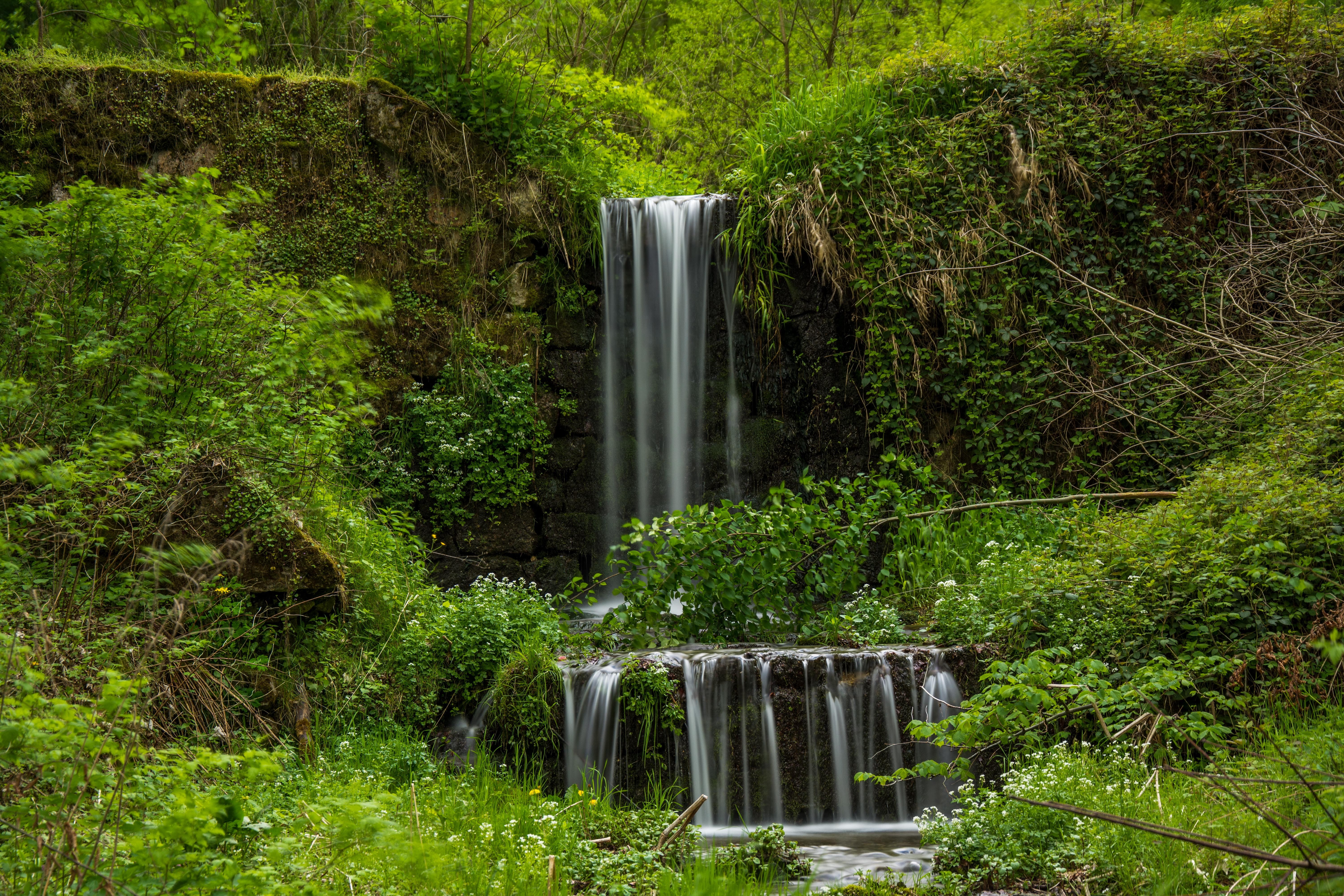 stream, Austria, 5K, river, waterfall, green, nature, HD Wallpaper