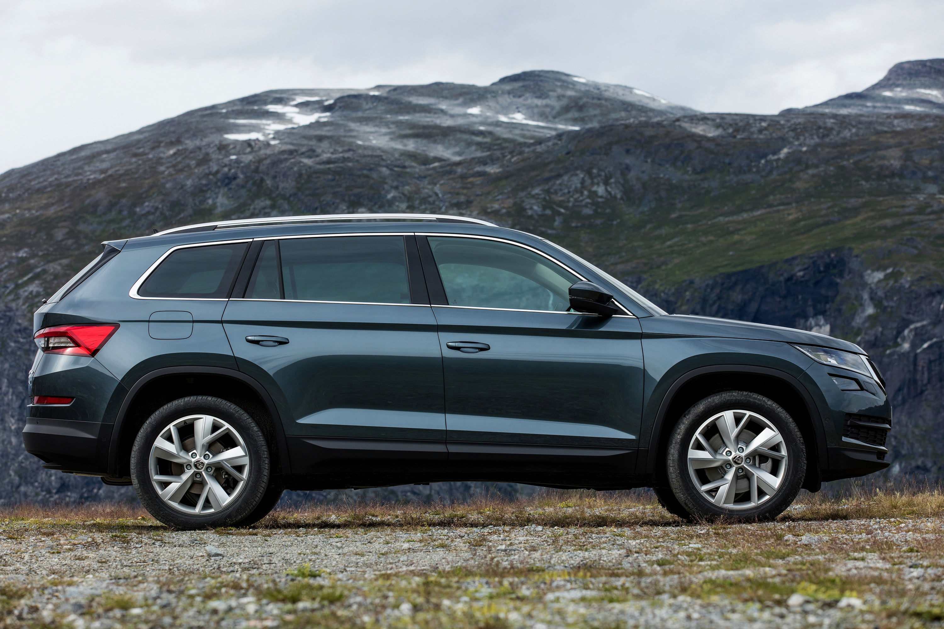 mountain, Kodiaq, Skoda, SUV, 2016, profile, 2K, HD Wallpaper