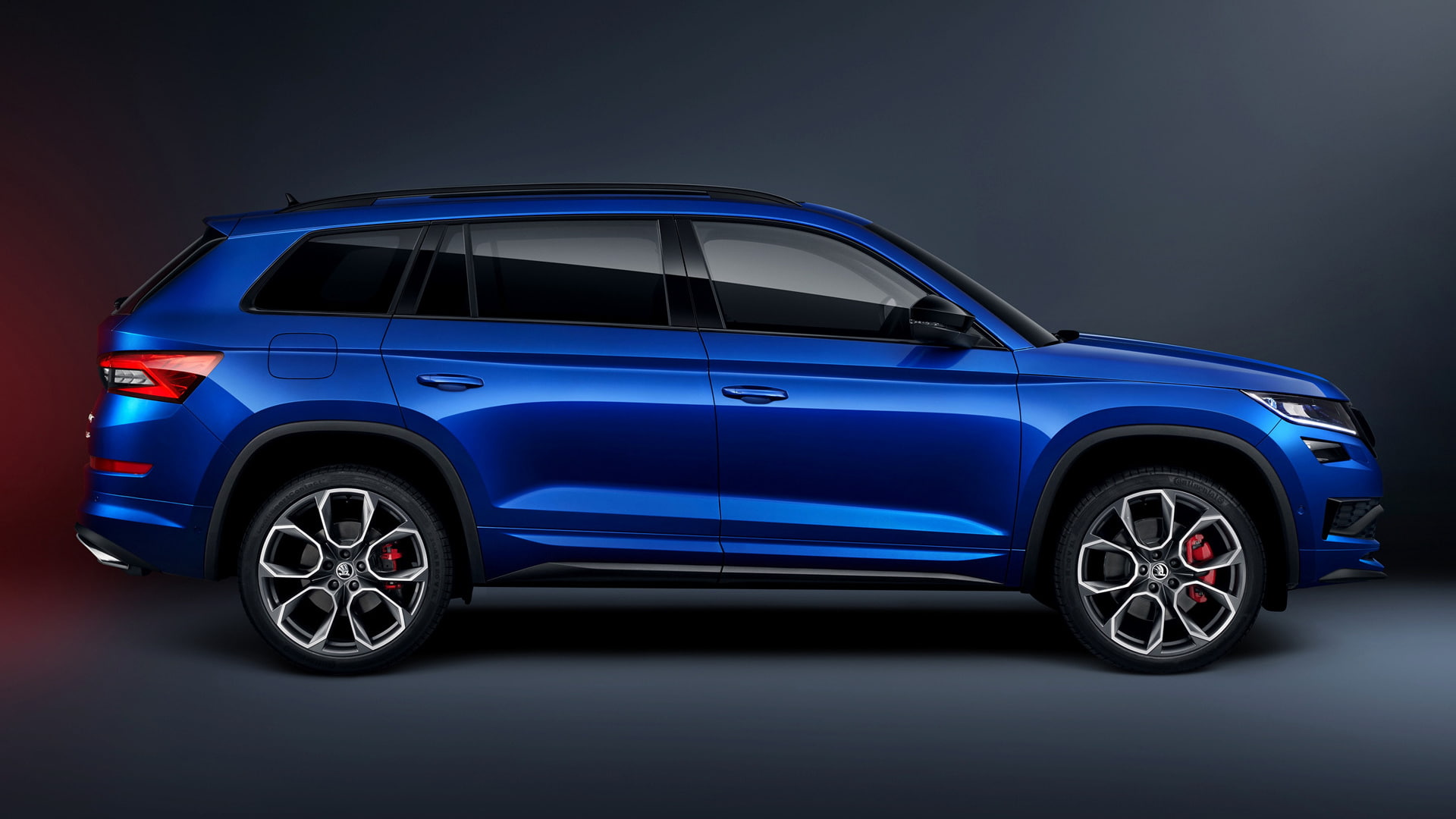Skoda, Mid-Size Car, SUV, Crossover Car, Car, 1080P, Blue Car, Skoda Kodiaq GT, HD Wallpaper
