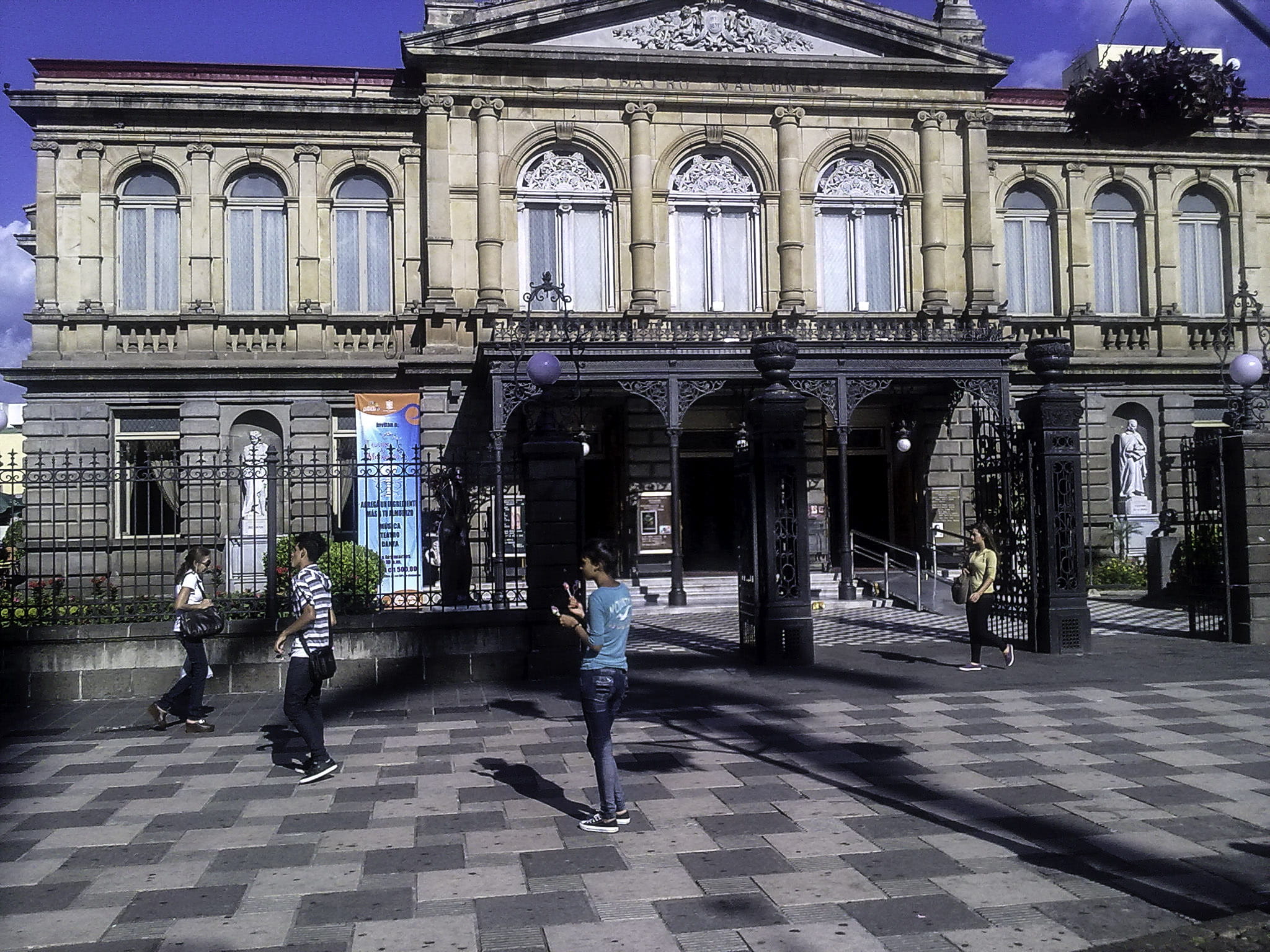 only men, one man only, costa rica, jose, full length, building, costa, 1080P, real people, public domain, National Theatre, walking, theatre, day, san, HD Wallpaper