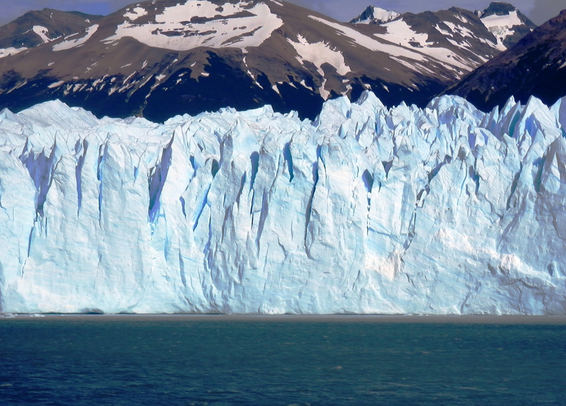 urban skyline, global warming, glacial, el calafate, south america, cold, environment, no people, los glaciares, patagonia, water, daytime, mountain, national park, HD Wallpaper