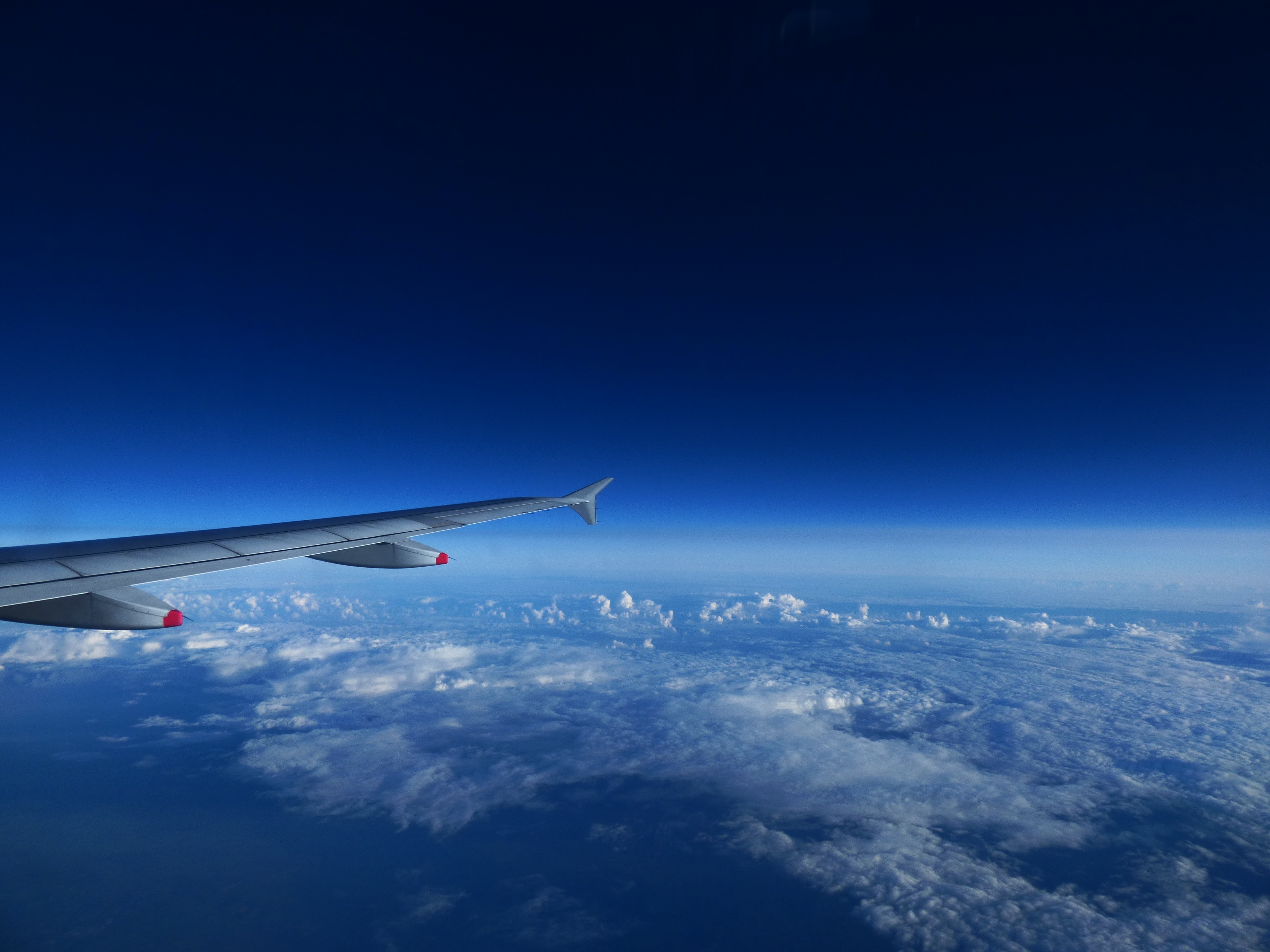 travel, above the clouds, cloud - Sky, motion, on the move, air Vehicle, transportation, scenics - nature, day, selva marine, blue, window, flying, landscape, HD Wallpaper