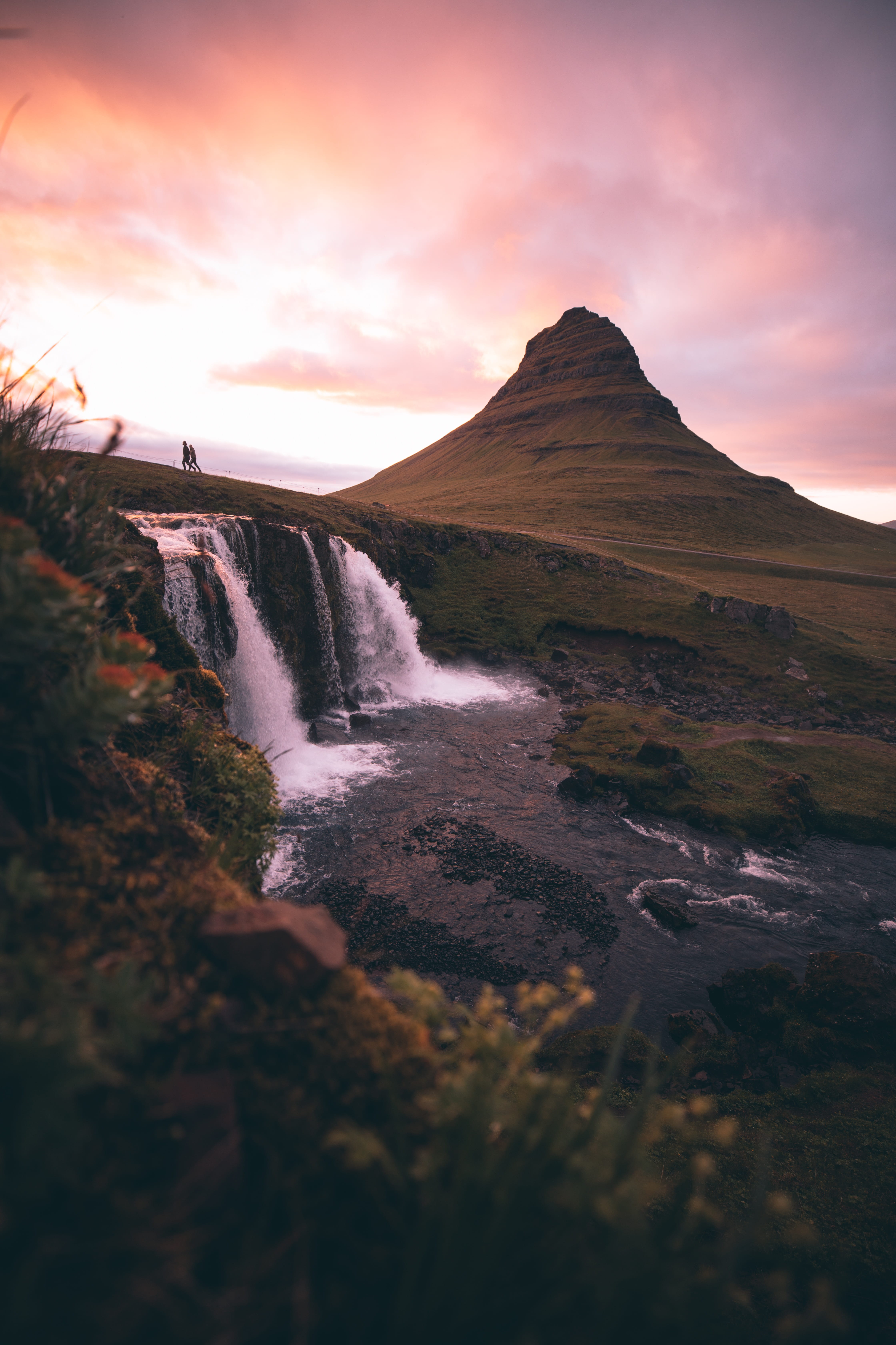 cloud - sky, rock, arrive, 5K, case, tranquil scene, no people, non-urban scene, environment, lake, blue, landscape, beautiful, nature, iceland, flowing water, Phone HD Wallpaper