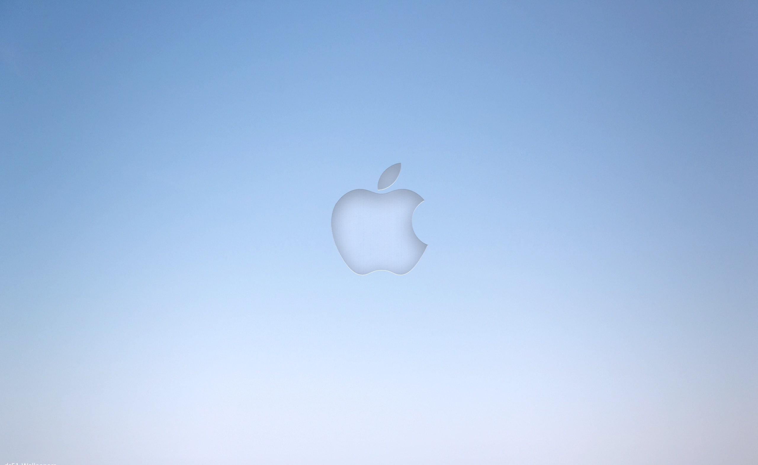 low angle view, shape, 2K, Computers, day, no people, nature, single object, studio shot, mid-air, outdoors, copy space, white color, Mac, blue background, HD Wallpaper