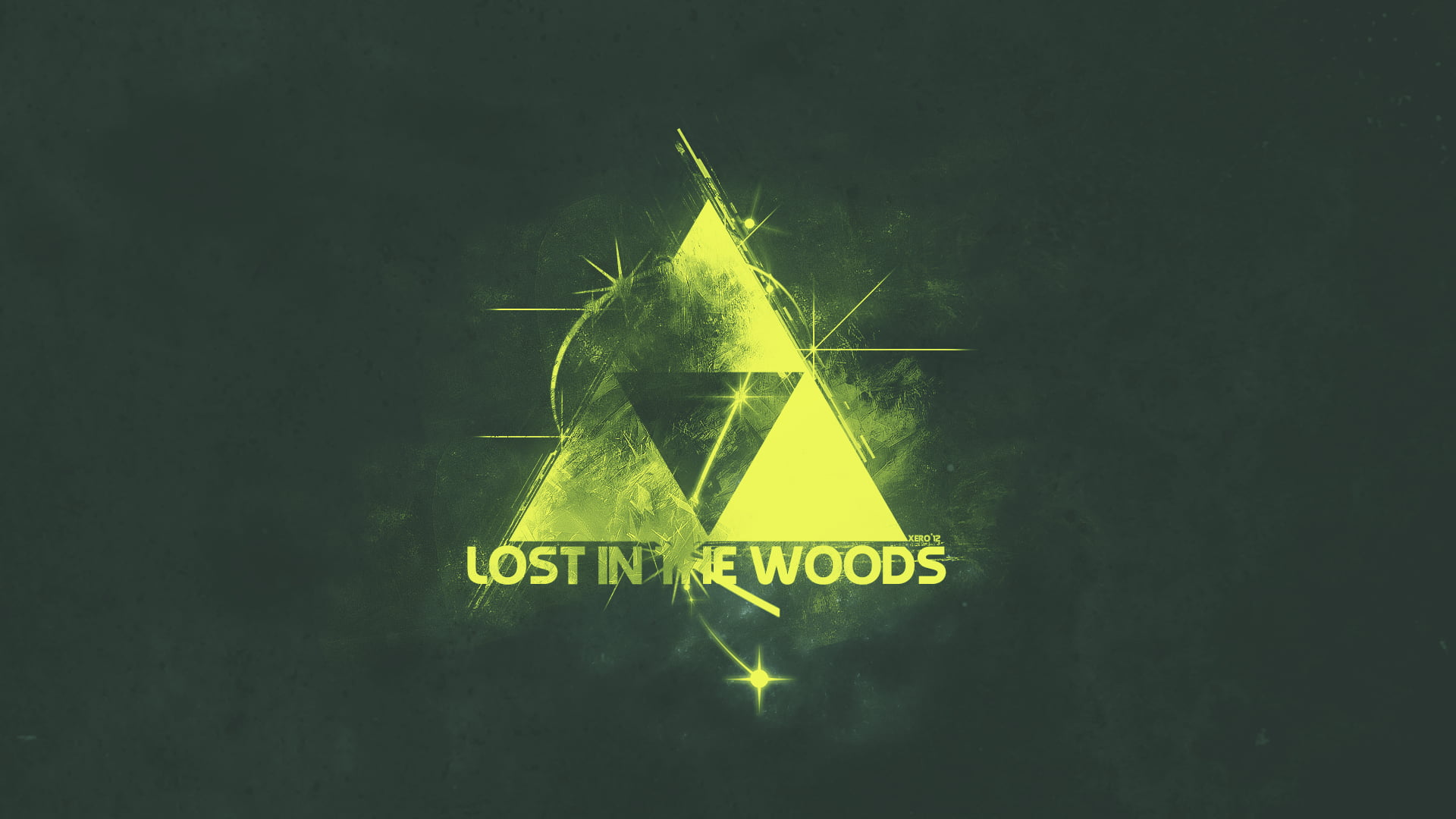 The Legend of Zelda, typography, Zelda, Lost Woods, 1080P, Link, Triforce, minimalism, HD Wallpaper