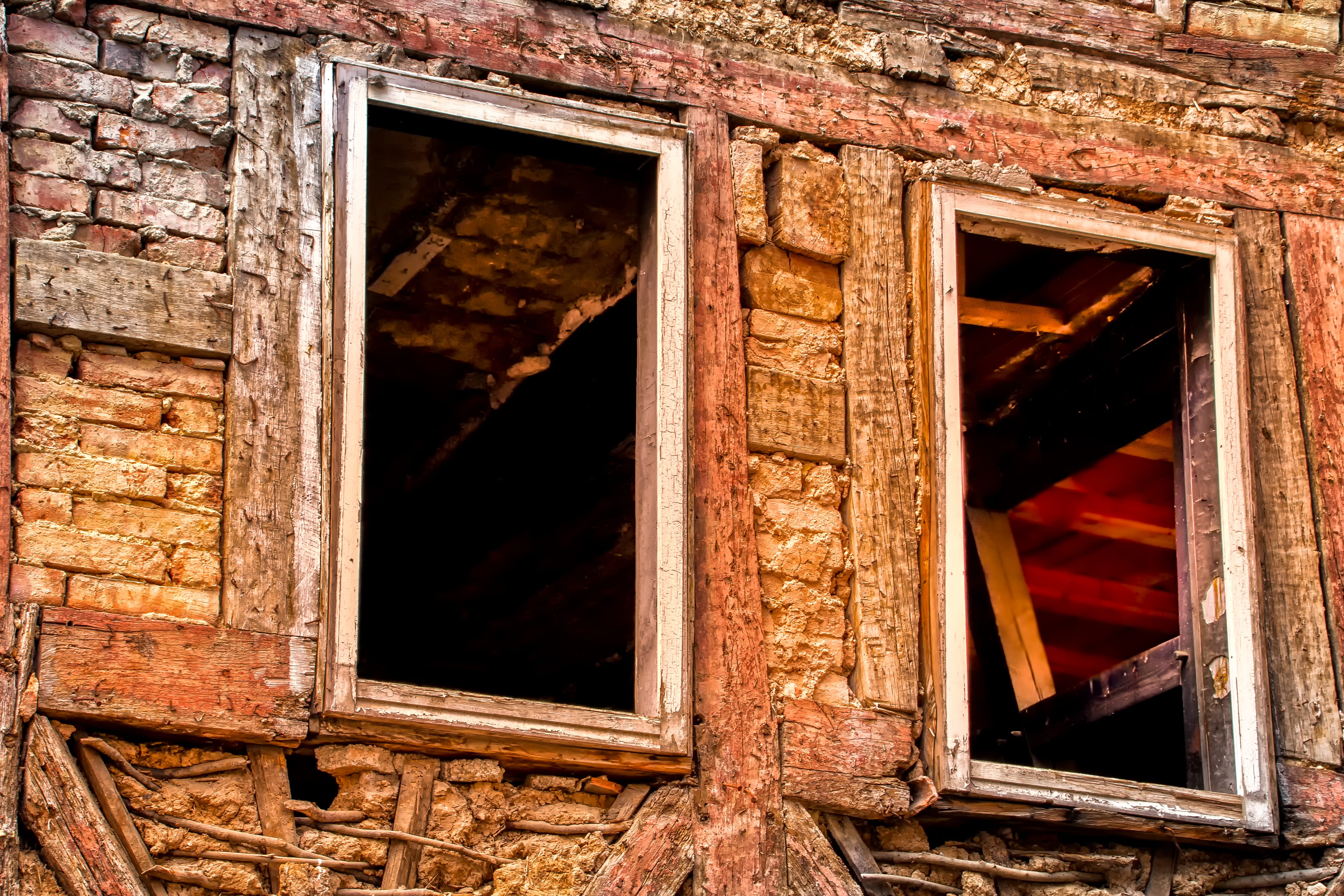 window, abandoned place, lost places, window frame, dilapidated, no people, ruined, built structure, forget, wood, destruction, bad condition, weathered, HD Wallpaper