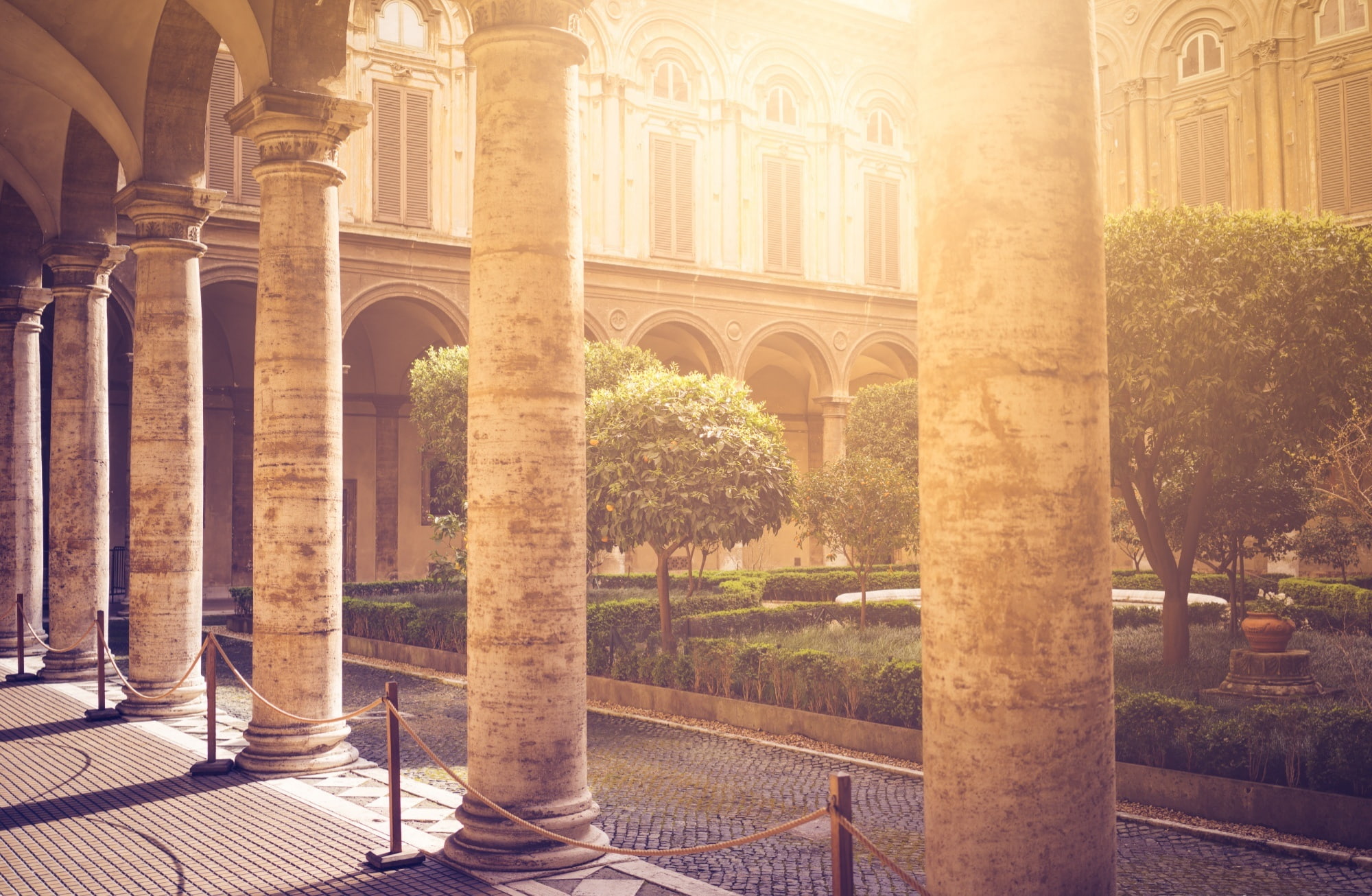 plant, Arches, Warmth, Afternoon, Building, built structure, travel destinations, building exterior, tree, ancient, travel, Trees, history, rome, Flare, HD Wallpaper