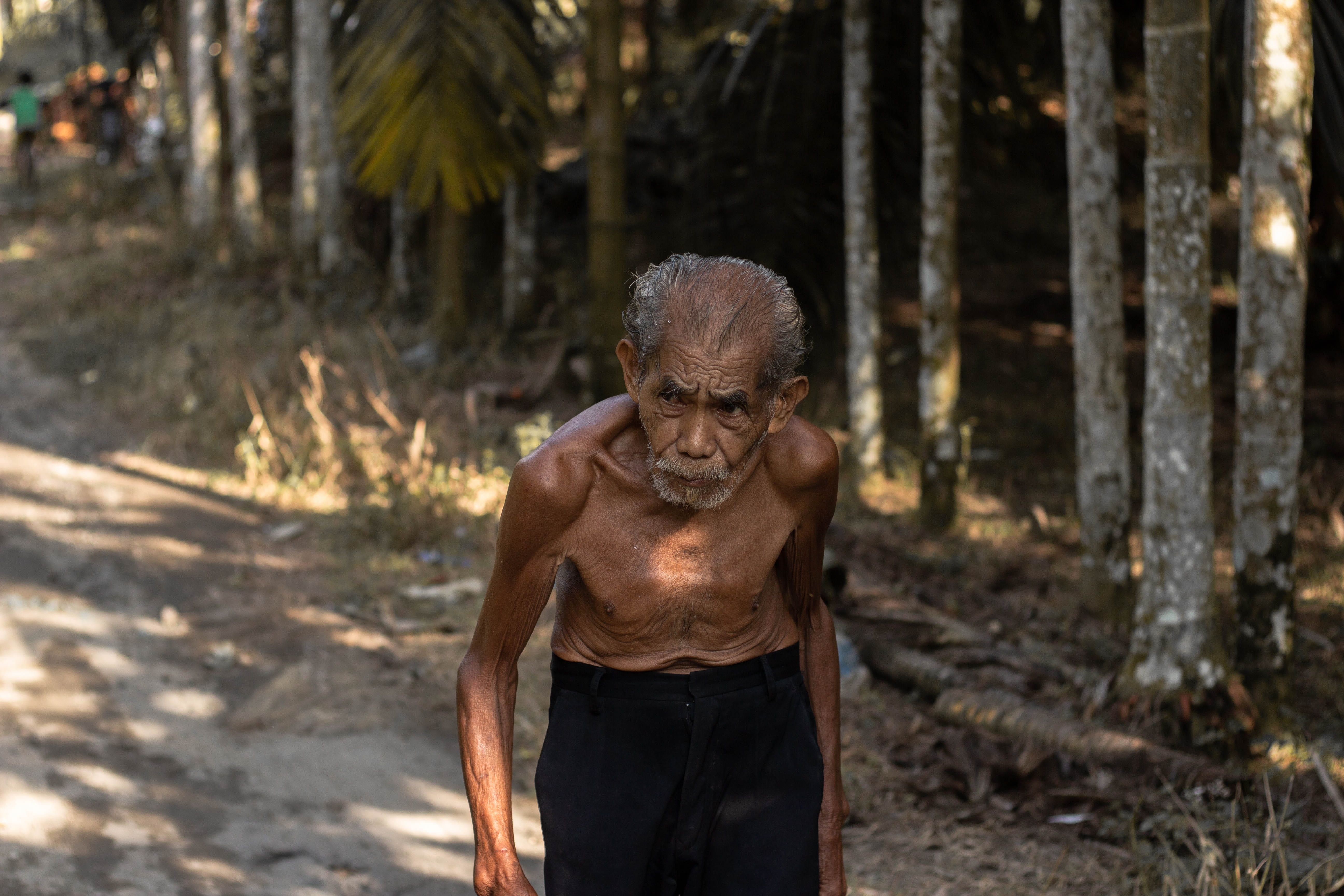 shorts, land, real people, males, finger, senior citizen, senior women, tribe, lifestyles, jungle, human, shirtless, apparel, nature, standing, surrounded, HD Wallpaper