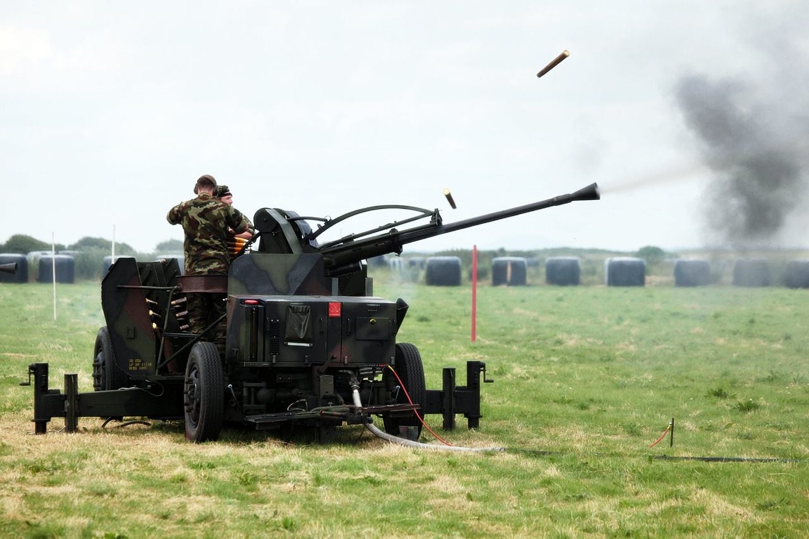 1600x1066, army, 720P, wepons, military, 40mm, bofors, cannon, HD Wallpaper