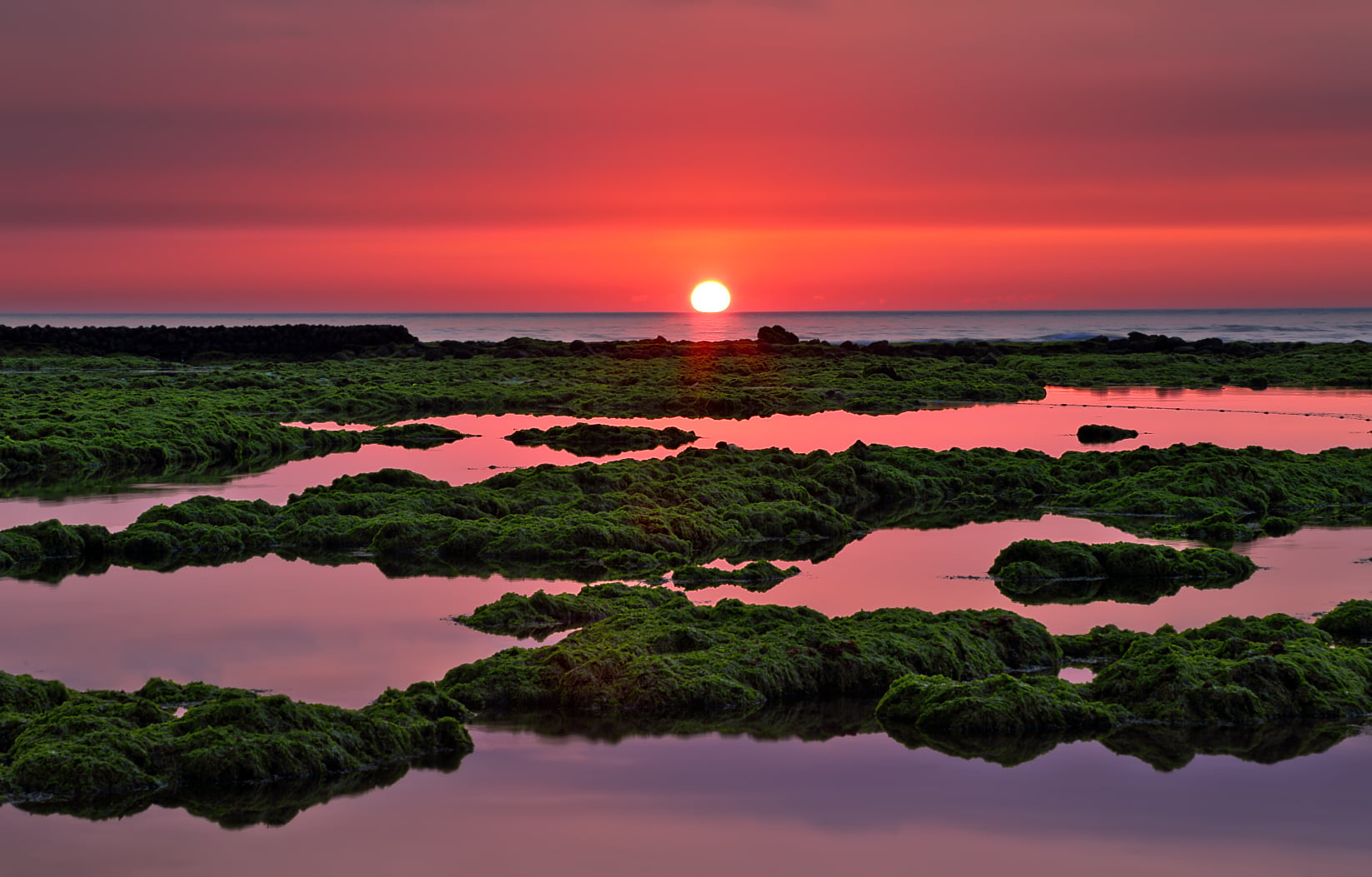 4L, Canon EF, OCEAN, body of water, SEA, 夕陽, REFLECTION, nature, SUNSET, water, 105mm, dusk, body, CLOUD, SUN, landscape, LIGHT, 720P, USM, See you tomorrow, HD Wallpaper