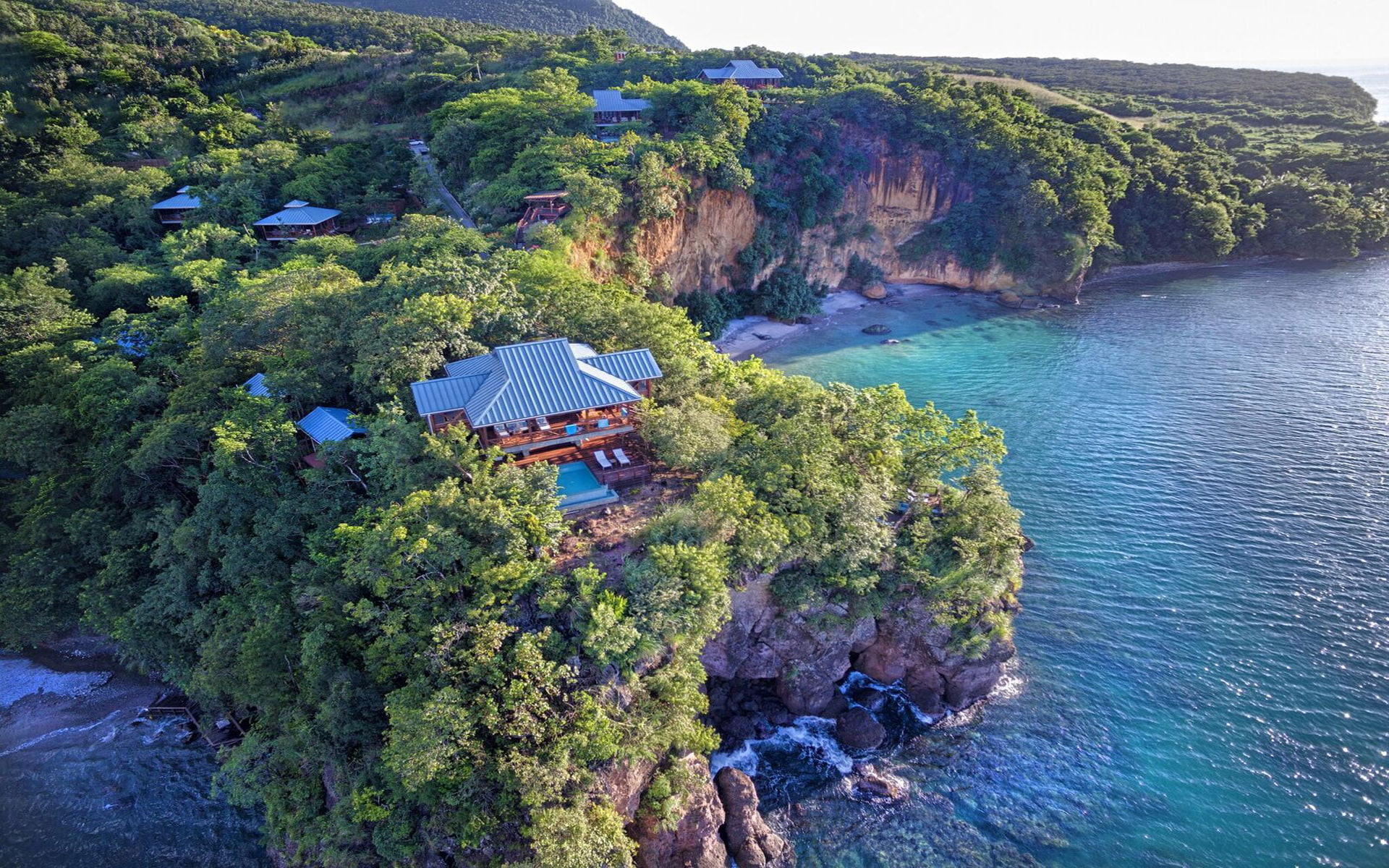 tropical, luxury, dominica, private, villas, resolution, 1080P, caribbean, resorts, mystery, hd, bay, HD Wallpaper