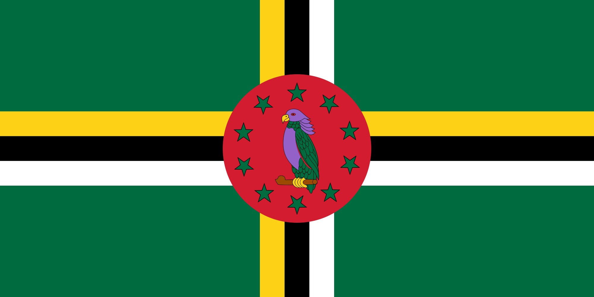 1080P, 2000px flag of dominica svg, HD Wallpaper