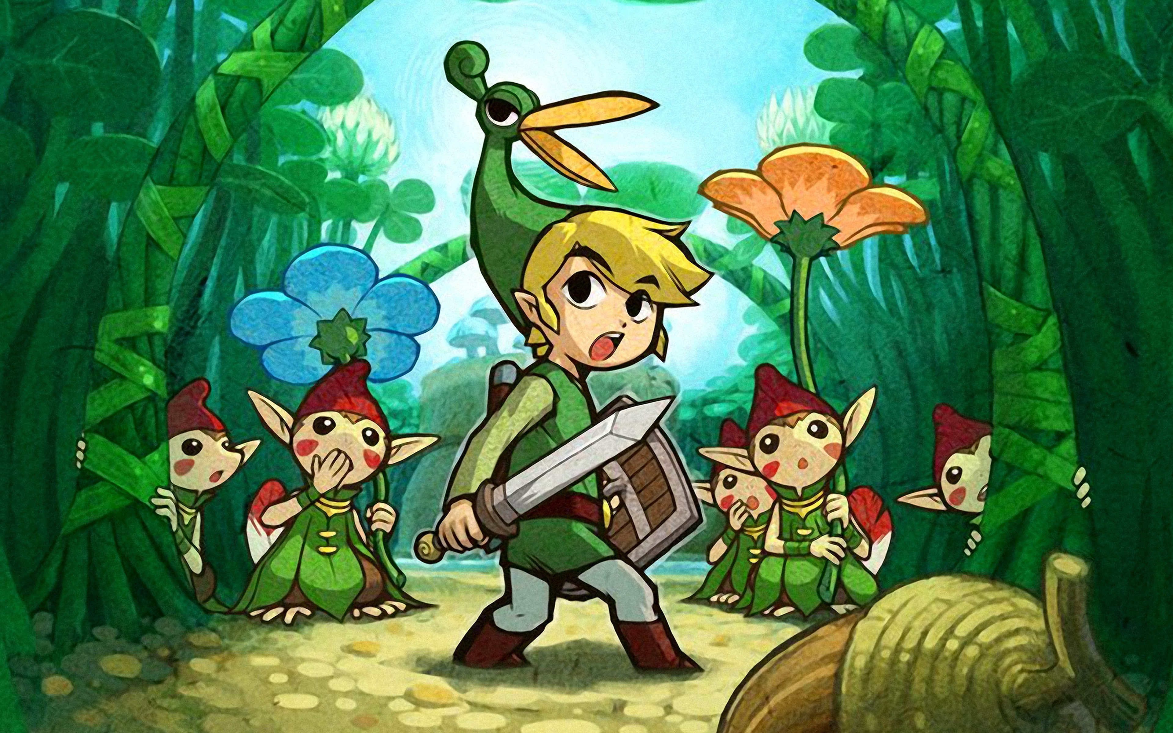 leaf, The Legend Of Zelda, 4K, multi colored, rainforest, animal representation, outdoors, monkey, decoration, tropical rainforest, childhood, celebration, HD Wallpaper