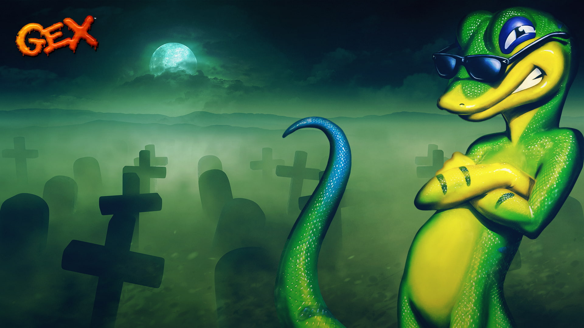 no people, animal wildlife, games art, close-up, connection, illuminated, marine, underwater, gex, yellow, water, representation, green color, day, animal, HD Wallpaper