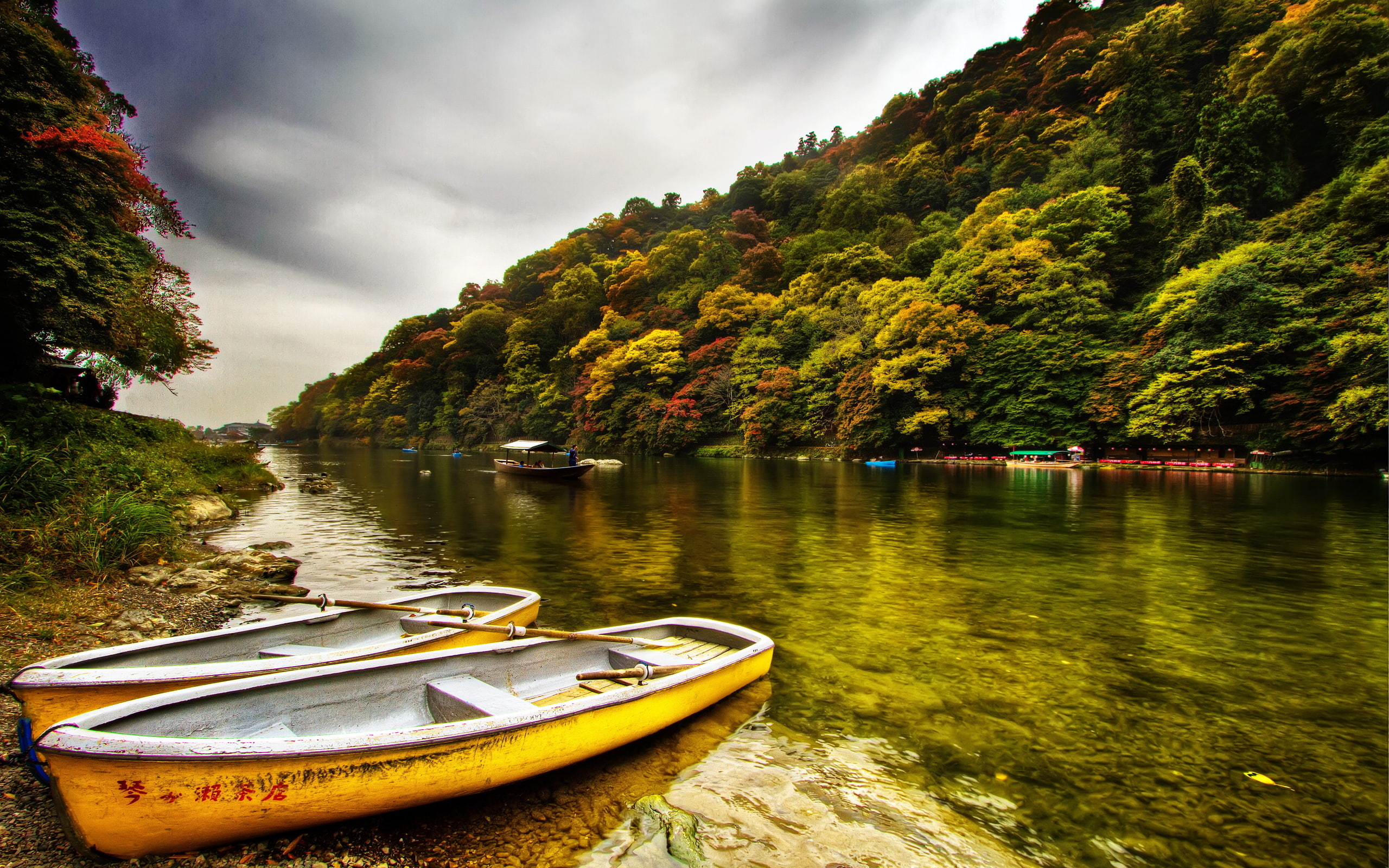 arashiyama, banks, Scenery, 2K, Nature, river, HD Wallpaper
