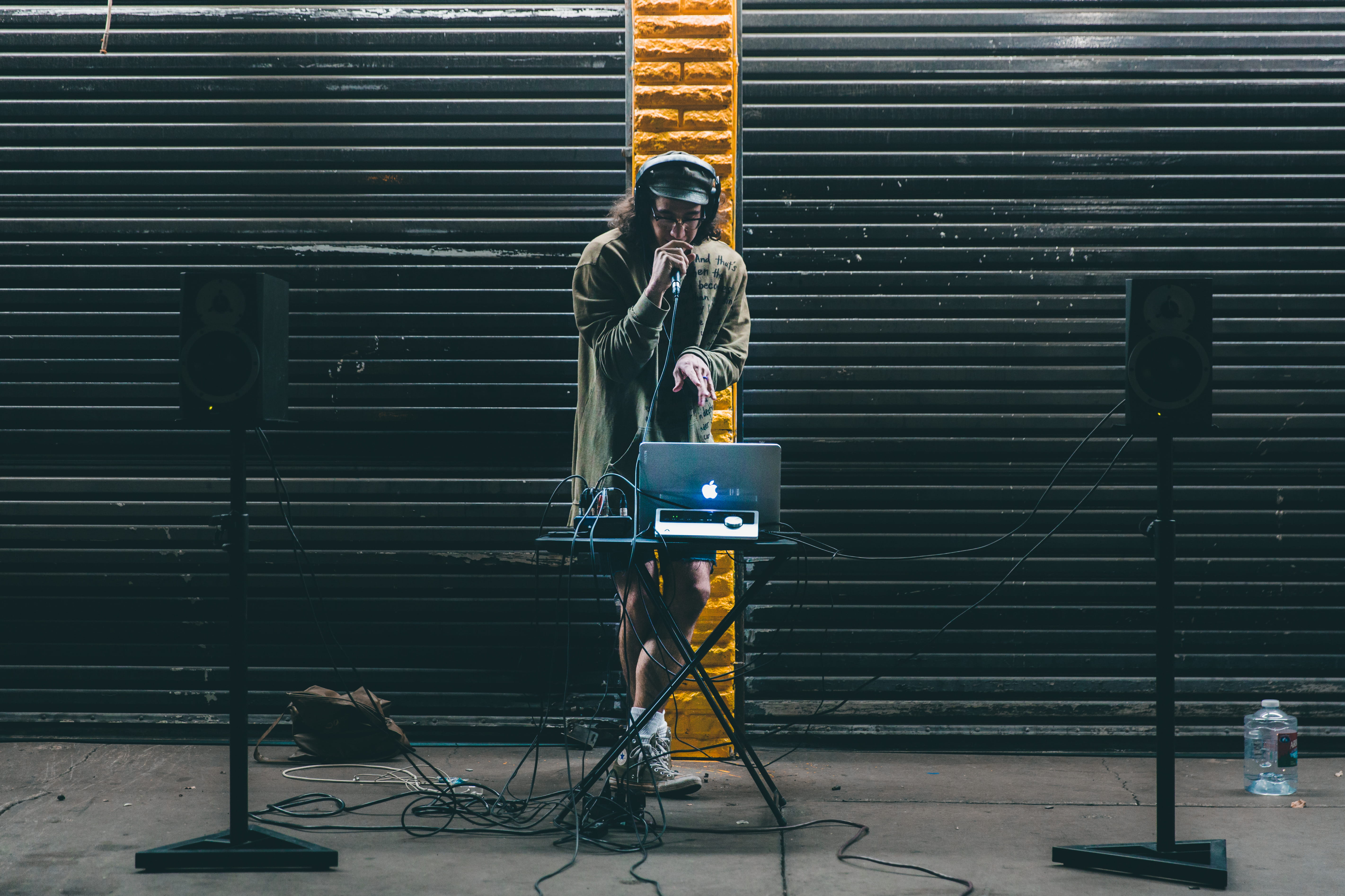 casual clothing, young men, rap, 5K, streetdreams, two people, live music, music video, los angeles, front view, cypher, street, architecture, onetake, HD Wallpaper