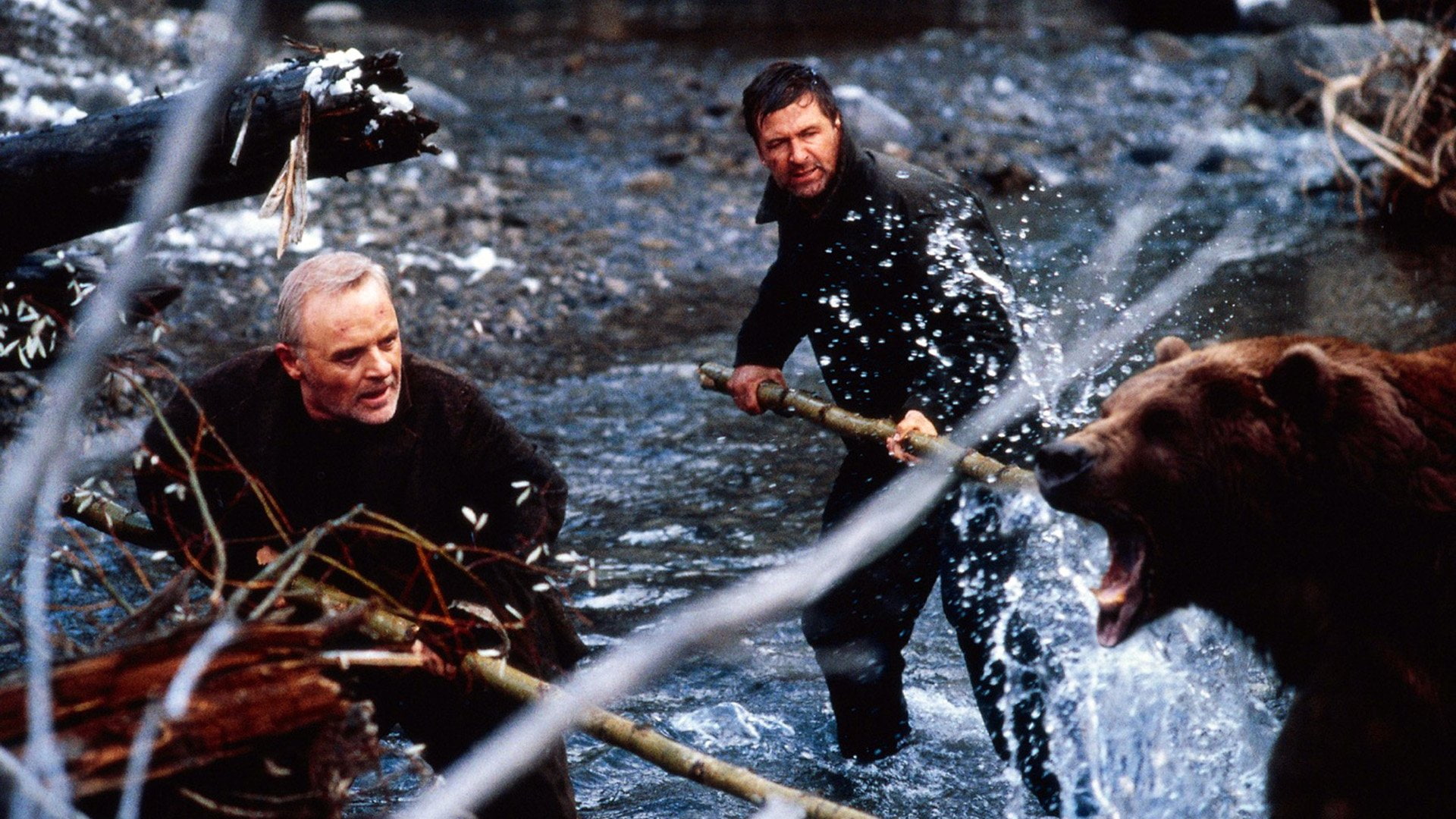 Movie, Anthony Hopkins, Alec Baldwin, The Edge, 1080P, HD Wallpaper