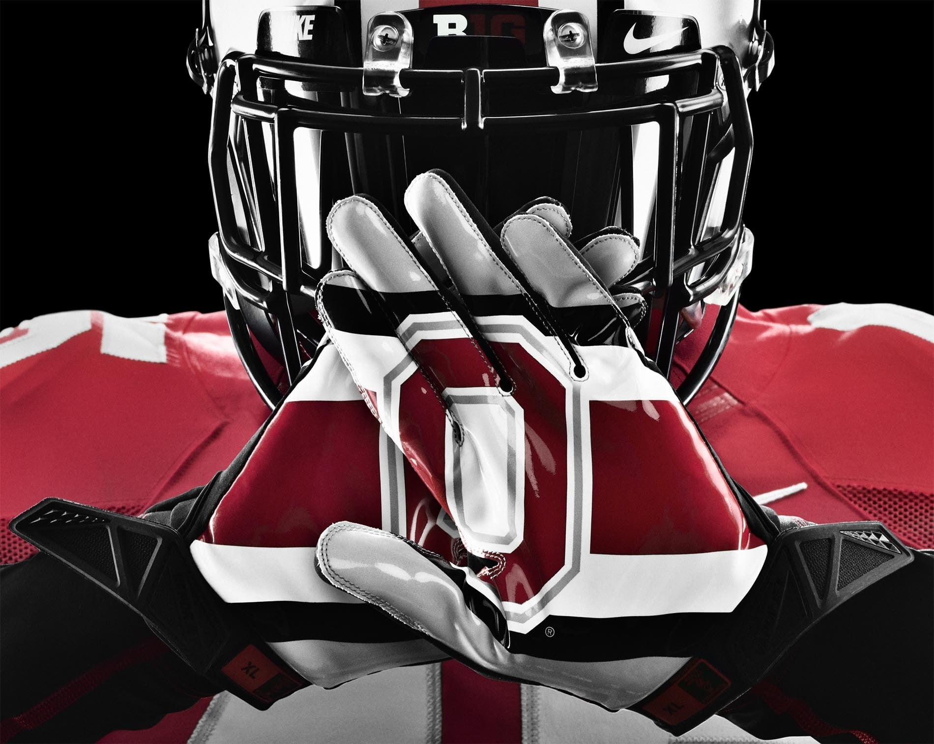 headshot, mode of transportation, sports race, protection, one person, clothing, close-up, 720P, uniform, sport, sports equipment, security, Sports, ohio state buckeyes football, HD Wallpaper