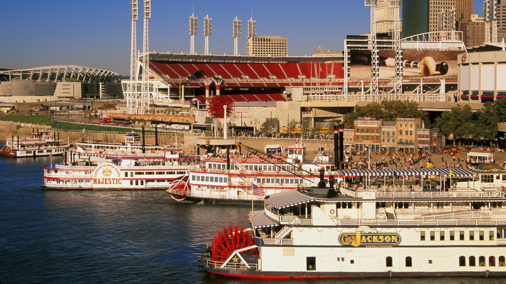 assorted, ferry, boats, vintage, world, cincinnati, 1080P, marina, 1920x1080, ohio, HD Wallpaper