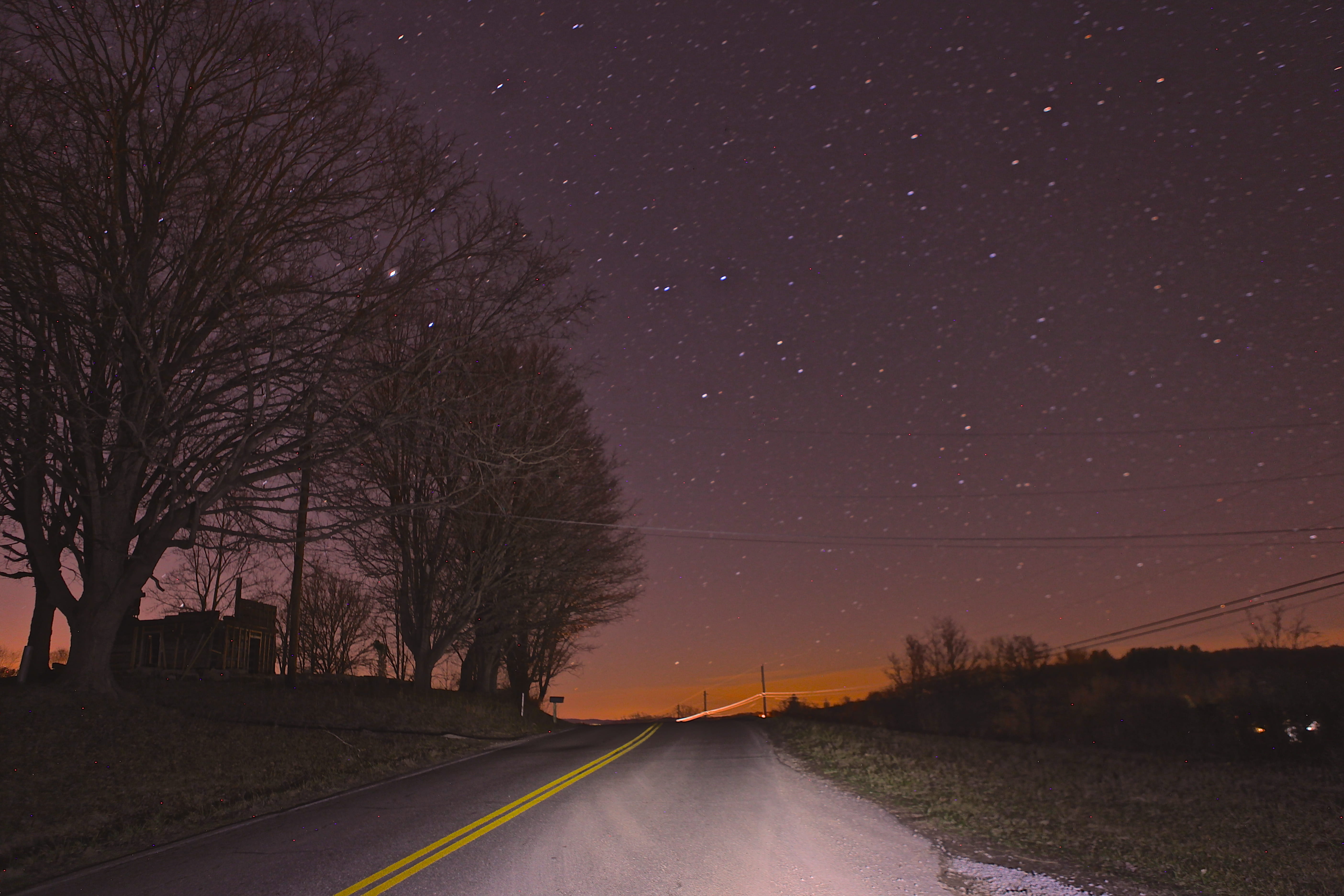 outdoors, united states, scenics - nature, exploring, night, star, space, star - space, transportation, tranquility, astronomy, road, space and astronomy, HD Wallpaper