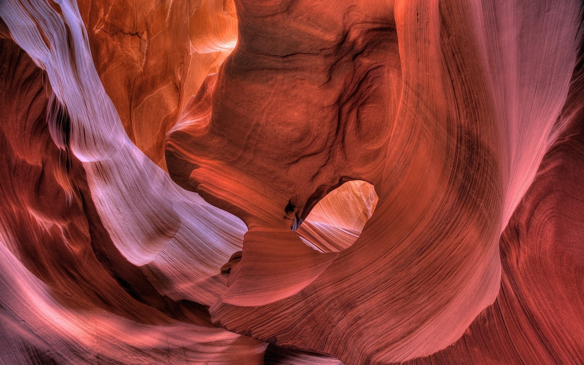 native American Reservation, stone - Object, red, natural pattern, sandstone, antelope, eroded, no people, rock Formation, navajo, arizona, page - Arizona, HD Wallpaper