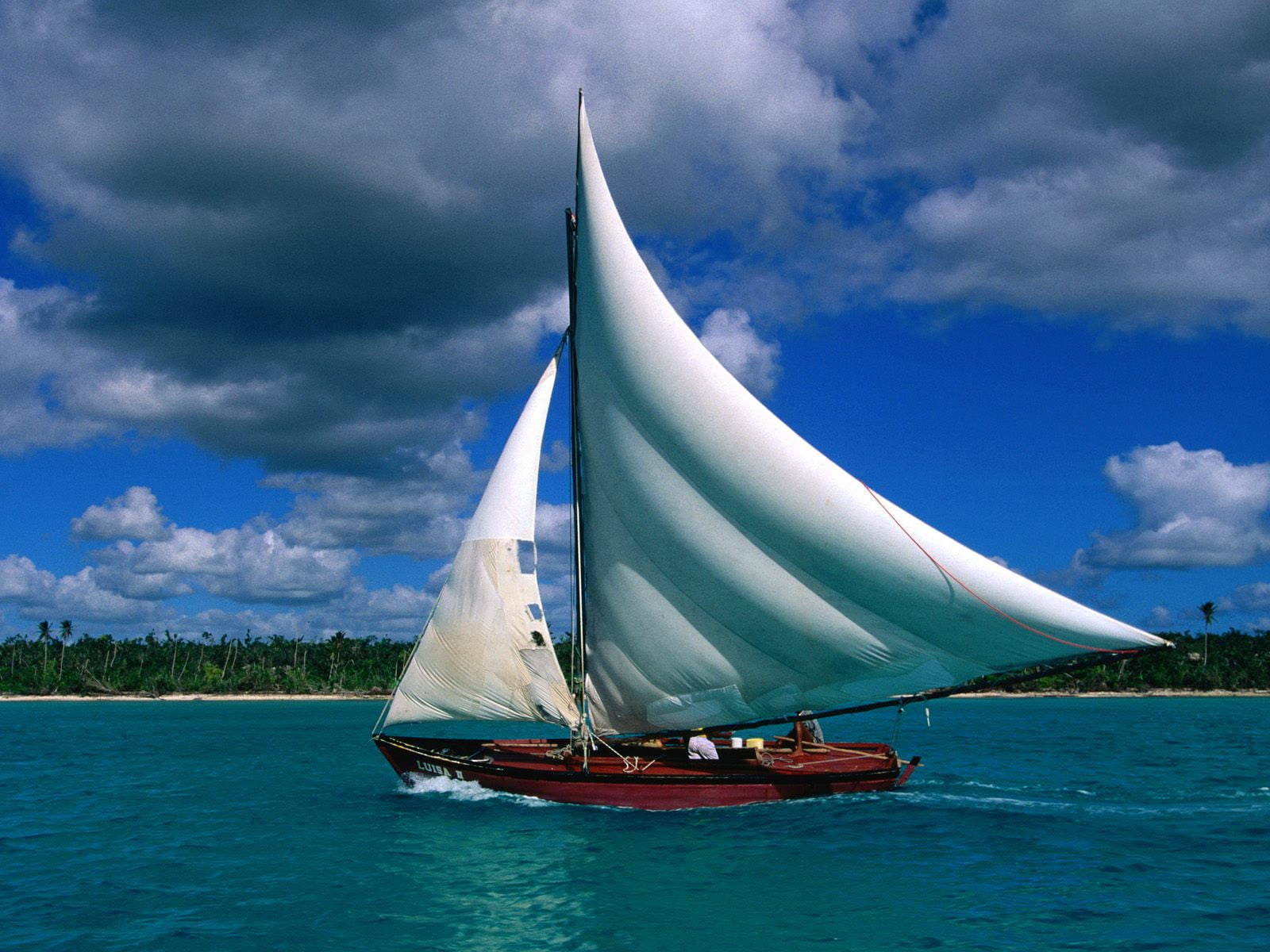 720P, fishing, sailboat, republic, dominican, HD Wallpaper