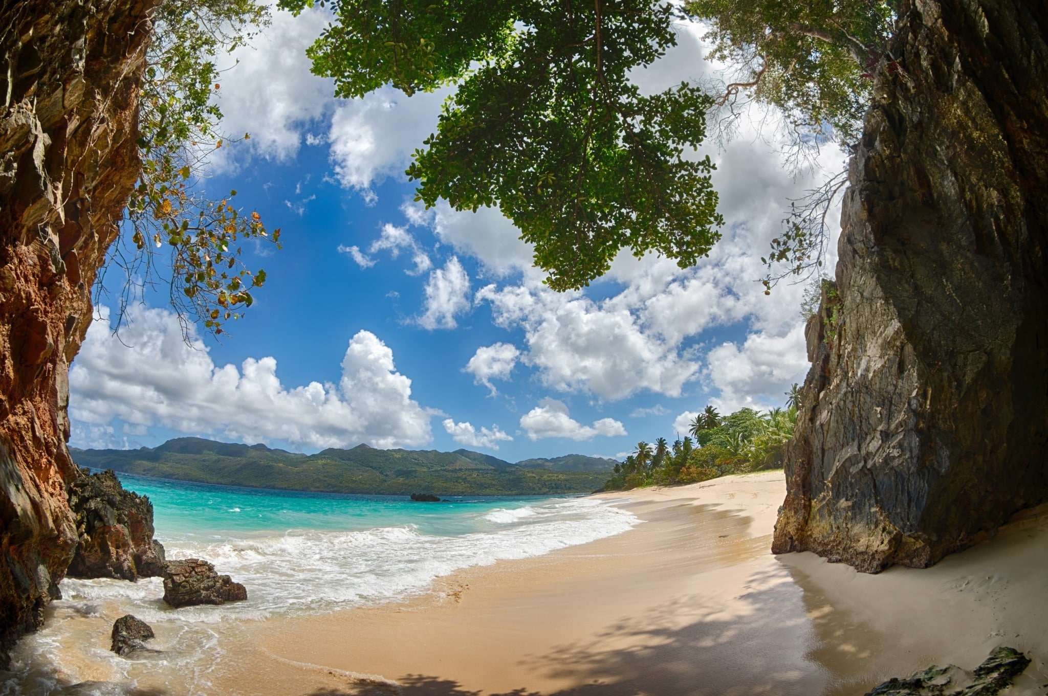 arrival, outdoors, cloud - sky, 1080P, water, beach, environment, scenics - nature, tree, travel destinations, sky, tranquil scene, beauty in nature, sea, HD Wallpaper