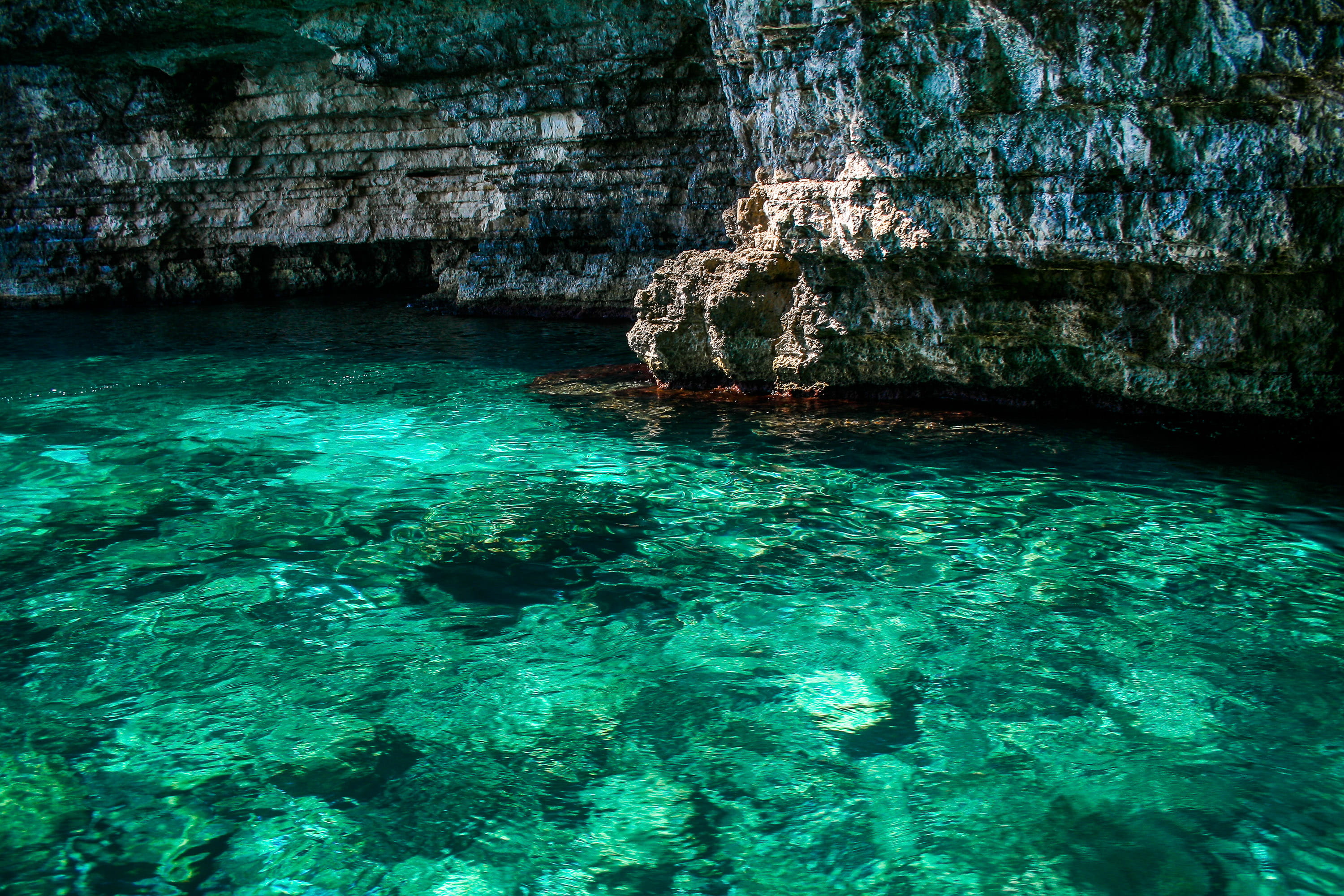 beach, clear, tranquil scene, travel Destinations, scenics, coastline, 2K, rippled, marine, turquoise Colored, underwater, seascape, beauty In Nature, HD Wallpaper