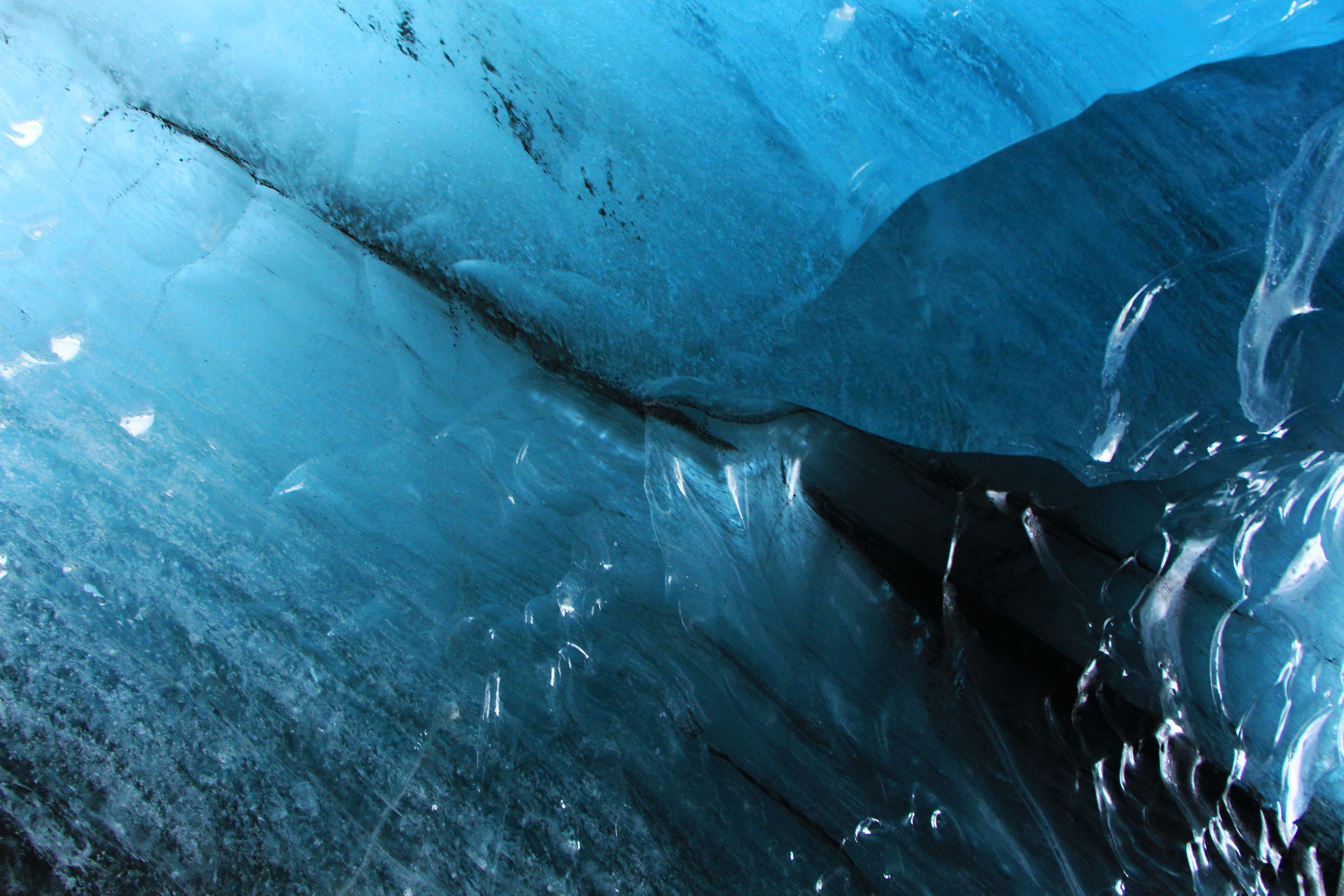 water, nature, glacier, cold temperature, winter, reykjavík, sea, cave, turquoise colored, skaftafell, scenics - nature, snow, 5K, ice, iceland, blue, HD Wallpaper