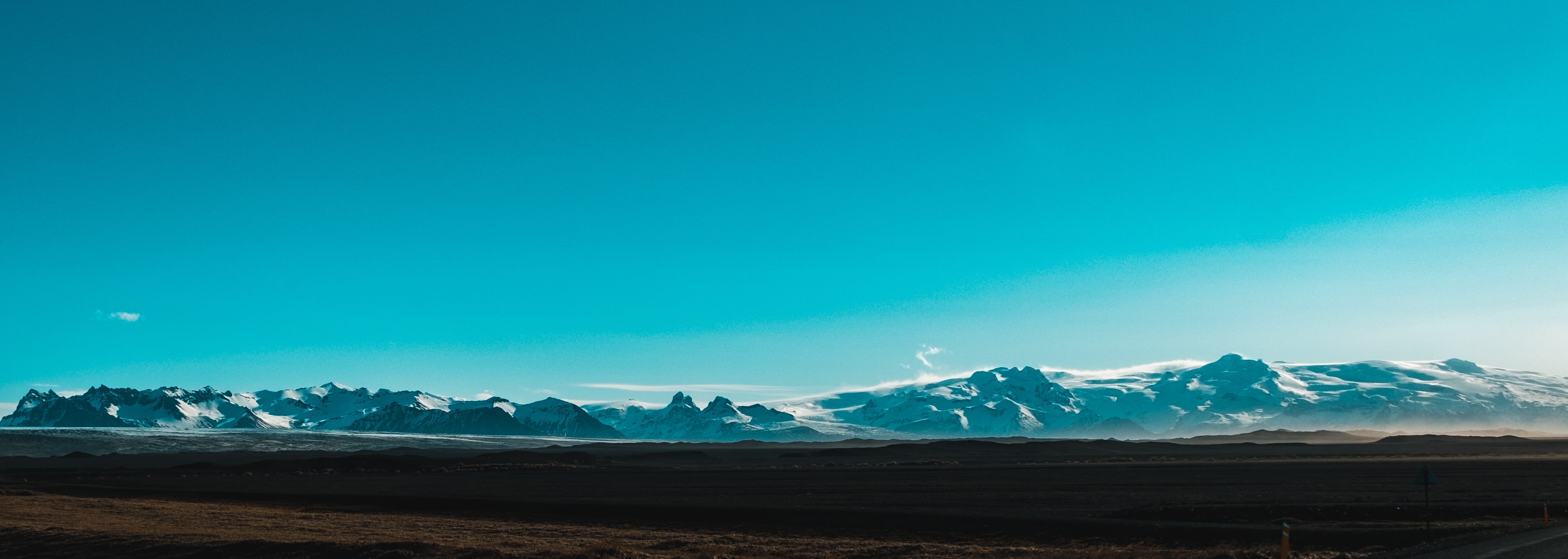 environment, desert, landscape, snowcapped mountain, mountainous, lagoon, fujifilm, sky, glacier, horizon, blue sky, mountains, iceland, fujifeed, ice, HD Wallpaper