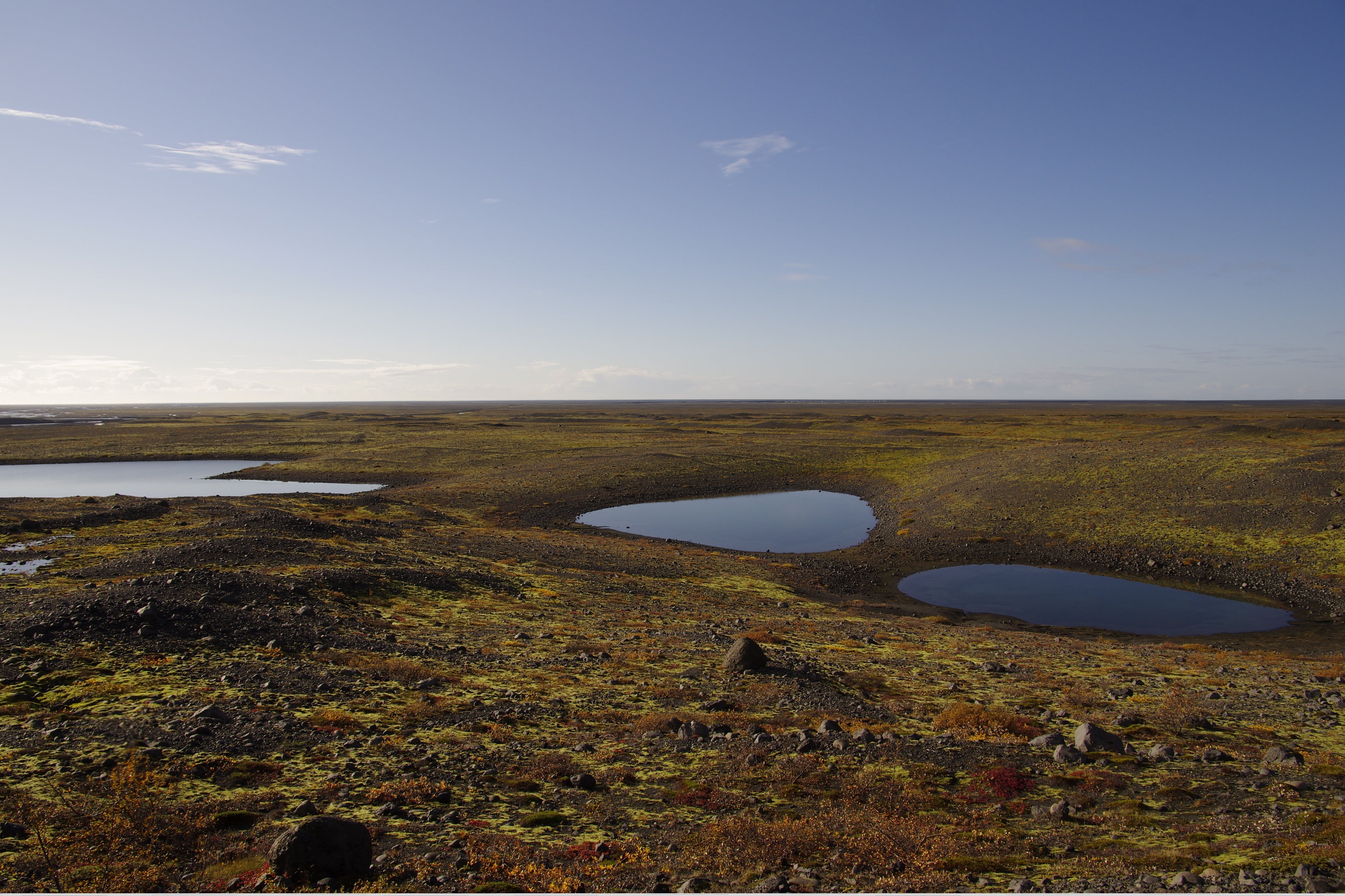 water, tranquility, sky, no people, cloud - sky, tranquil scene, land, day, landscape, horizon, beauty in nature, skaftafell, iceland, 4K, scenics - nature, HD Wallpaper