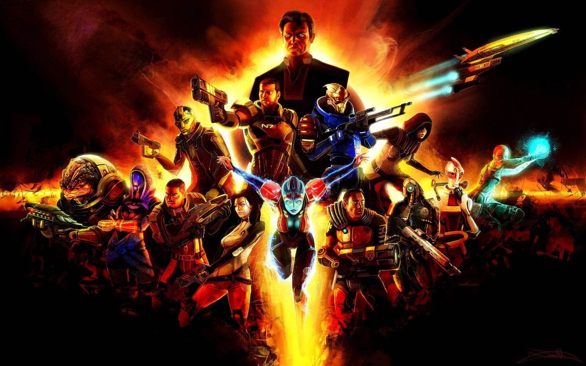 Mass Effect, video games, Bioware, 1080P, HD Wallpaper