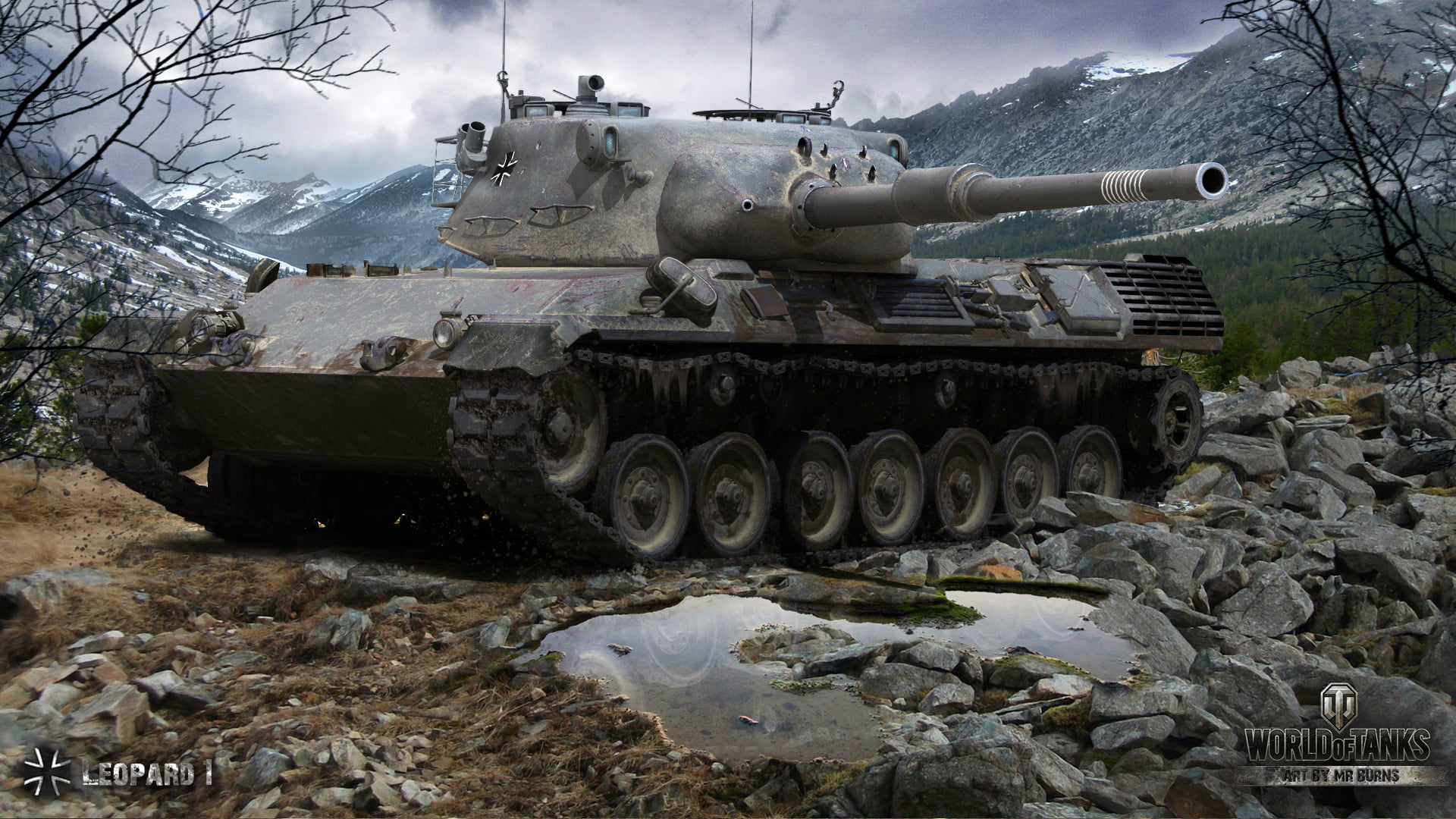 outdoors, mode of transportation, no people, military, average, tree, gray, mountains, armored Tank, weapon, architecture, world War II, fighting, nature, HD Wallpaper