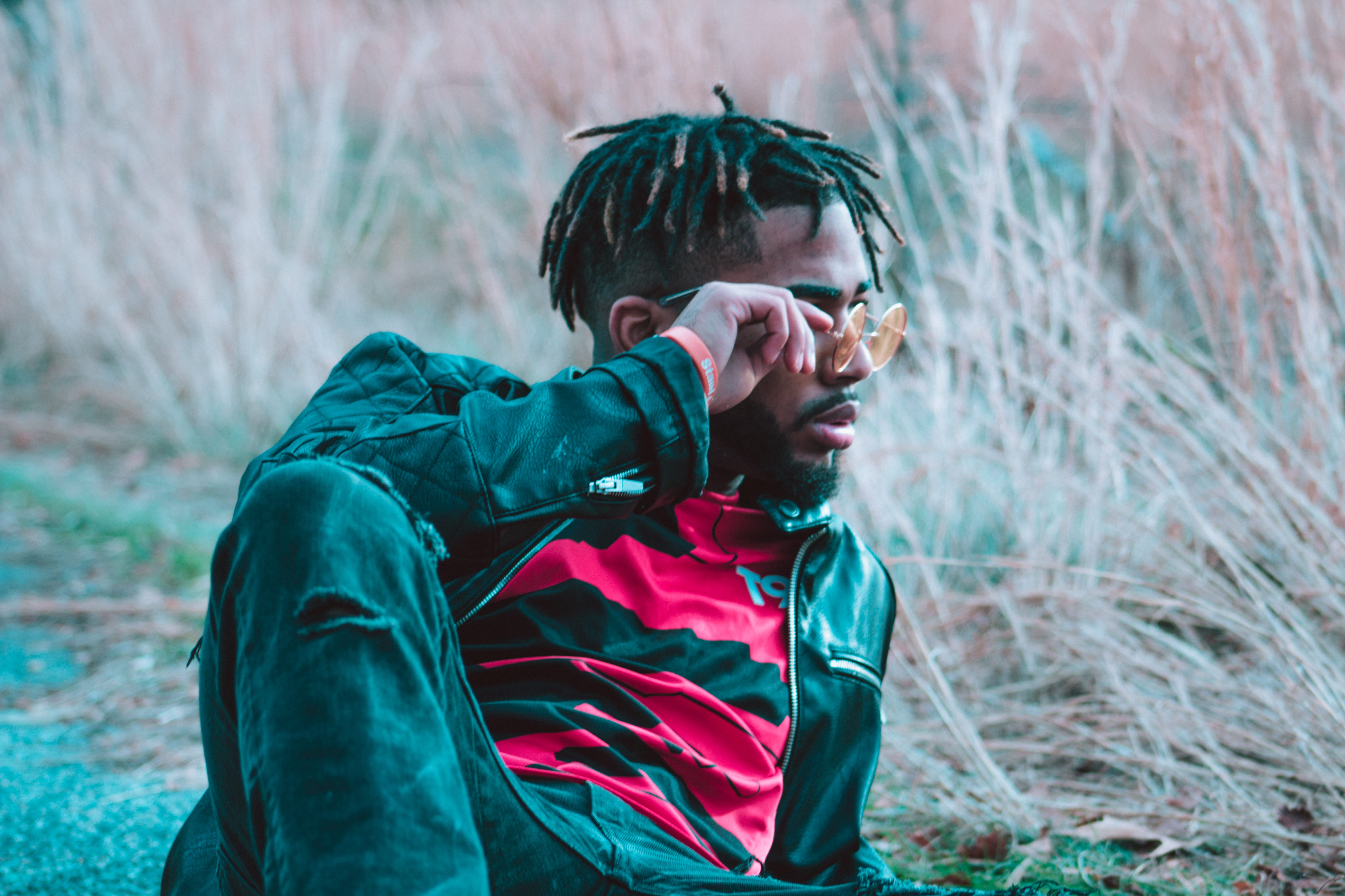 leisure activity, music, african, real people, portrait, braids, land, lifestyles, trap, holding, color, tree, haircut, glasses, plant, cold, modern, one person, HD Wallpaper