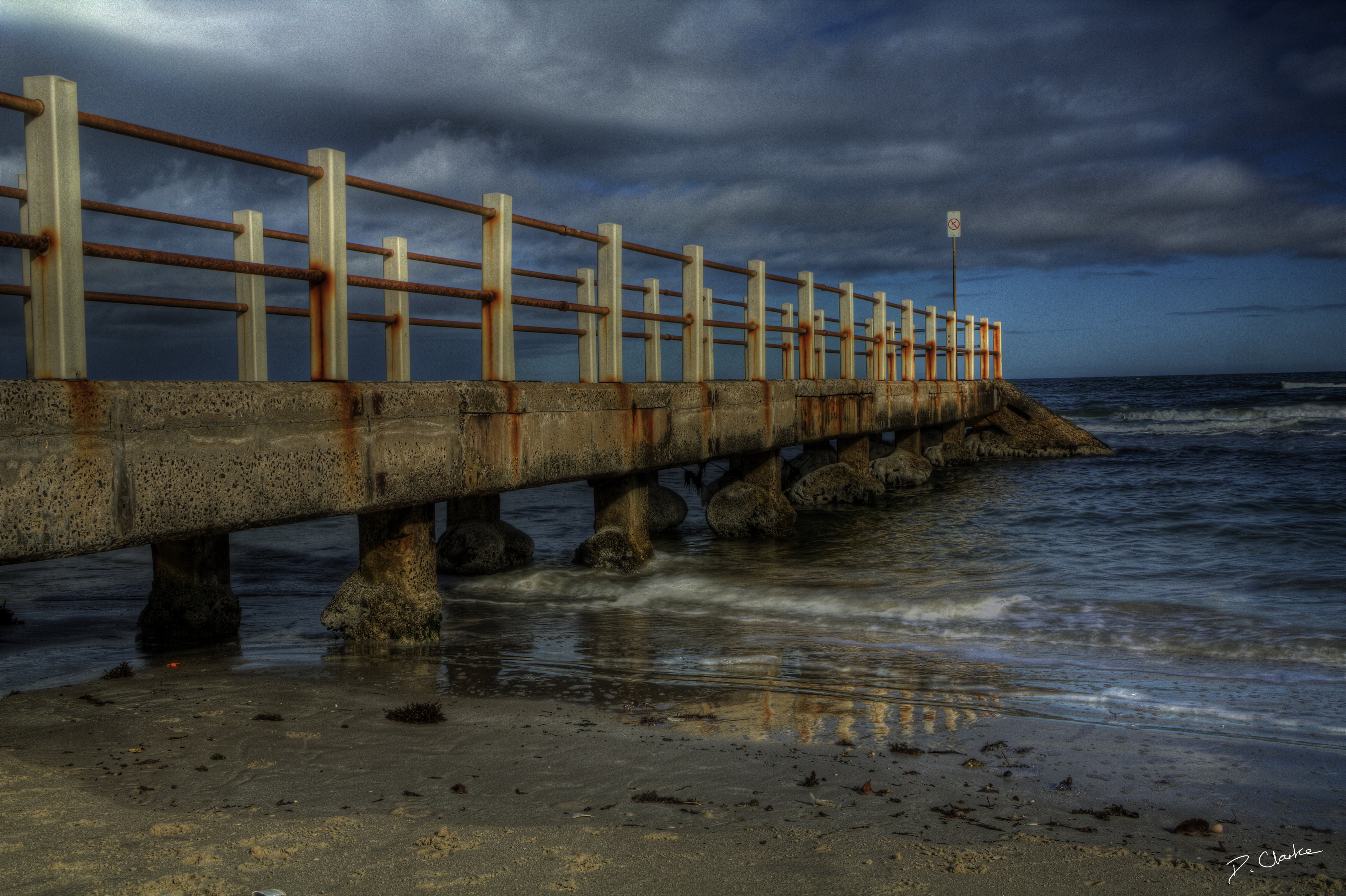 daytime, built structure, sand, sky, landscape, architecture, pier, concrete, water, jetty, non-urban scene, land, beach, twilight, brown, tranquil Scene, HD Wallpaper